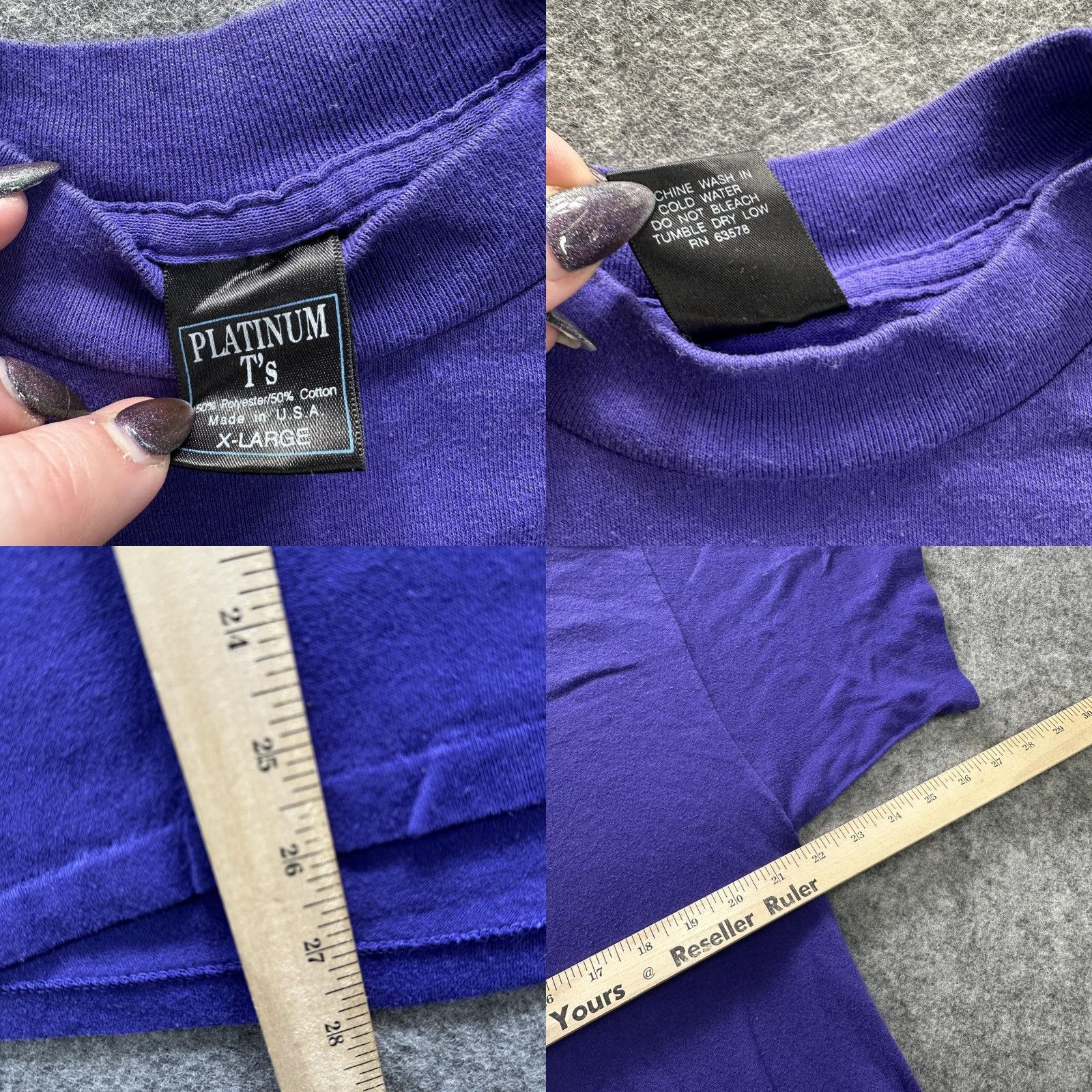 Other VINTAGE NCFO SEIU Shirt Mens XL Purple Short Sleeve Union Graphic 50/50 Tee Made USA Size US XL / EU 56 / 4 - 8 Thumbnail