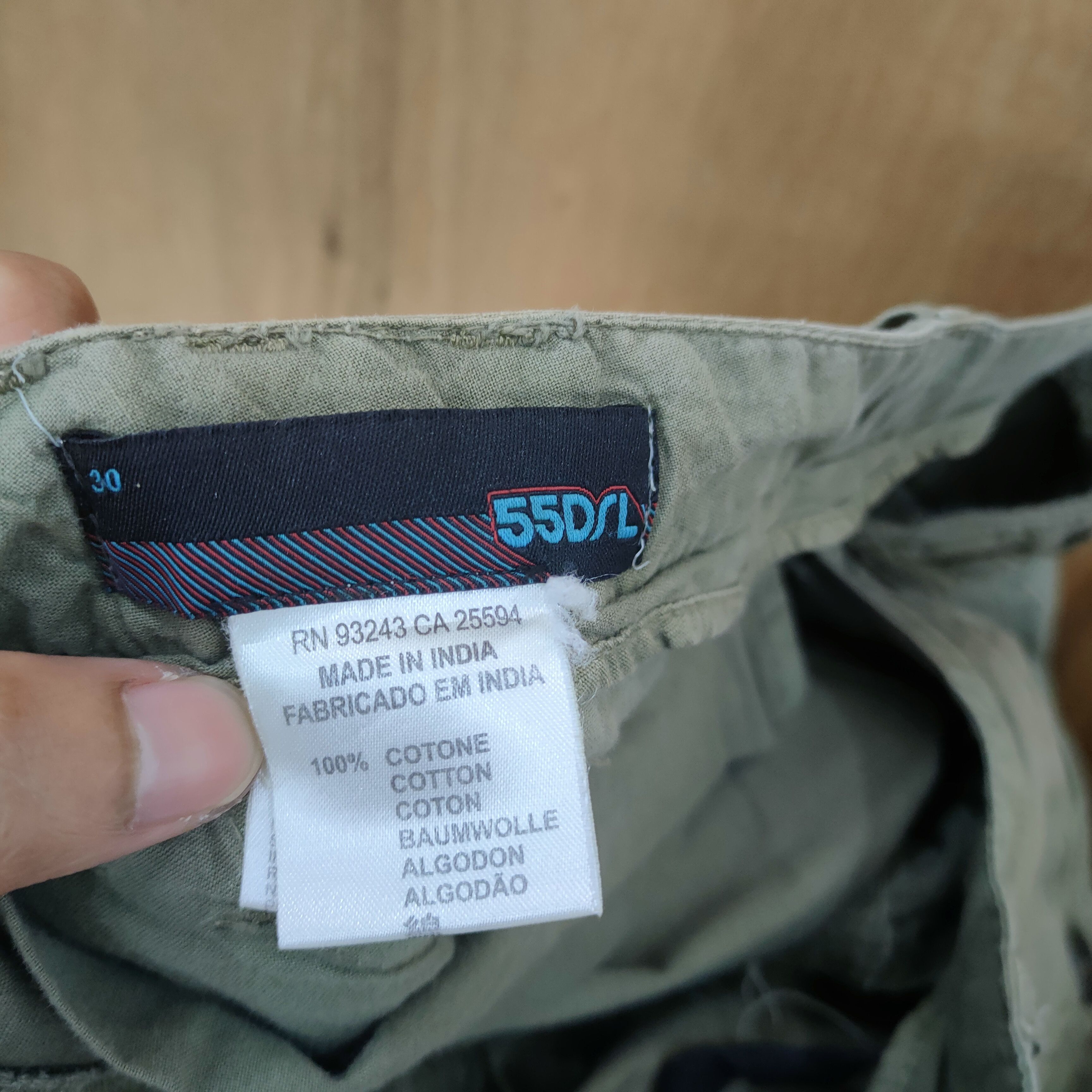Japanese Brand VINTAGE 55D TWIS LEG FADED CARGO PANTS Size US 30 / EU 46 - 12 Thumbnail