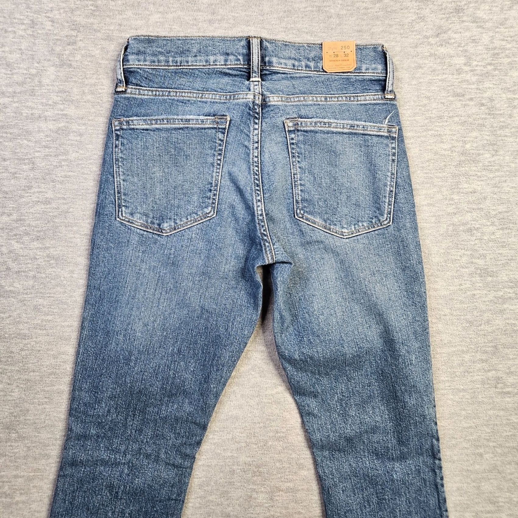 J.Crew J.CREW Jeans Slim Medium Wash 28x32 Denim Cotton 5-Pocket Tapered Belted Mens Regular Modern Preppy Size US 28 / EU 44 - 5 Thumbnail