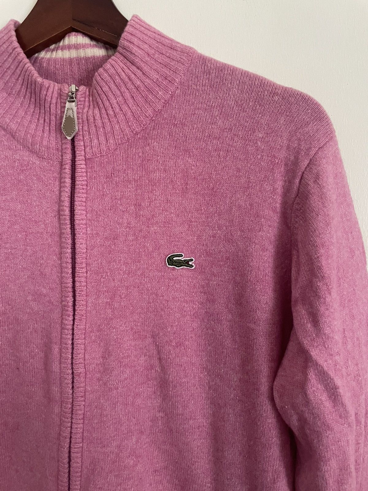 Designer × Lacoste × Vintage Lacoste Pink Sweater Size L / US 10 / IT 46 - 3 Thumbnail