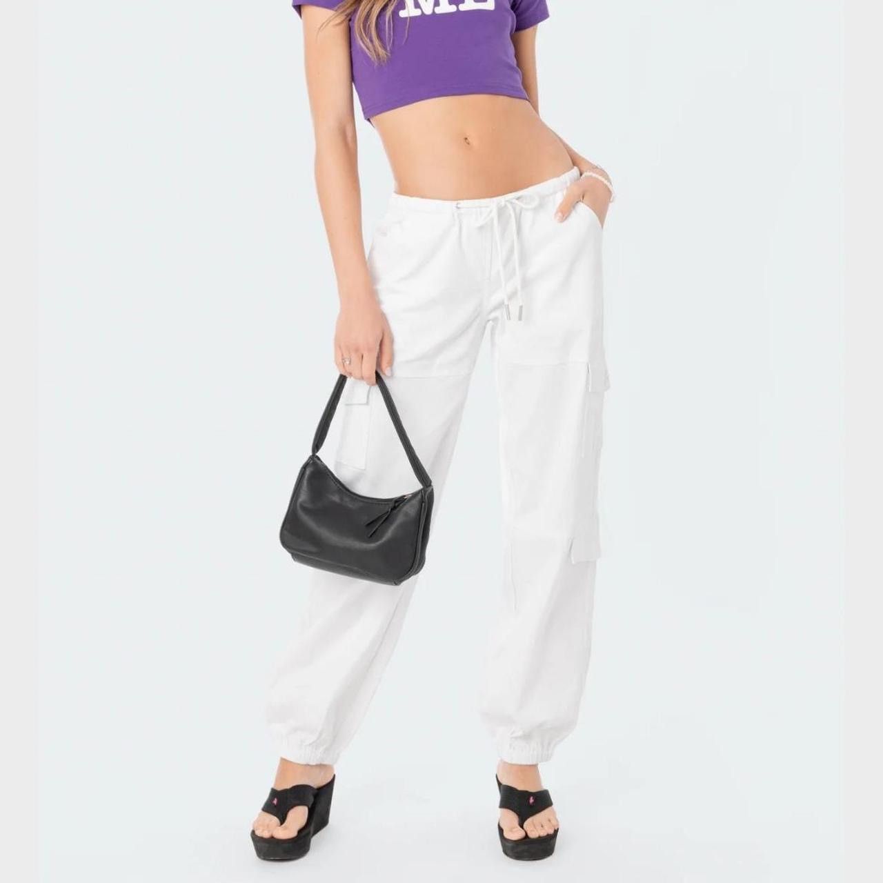 Other edikted white cargo pants S Size 27" / US 4 / IT 40 - 1 Thumbnail