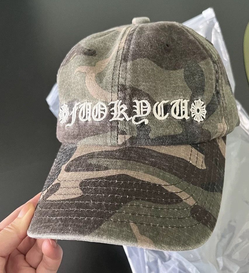 Japanese Brand Utility grunge gothic letter embroidered camo camouflage cap Size ONE SIZE - 4 Thumbnail