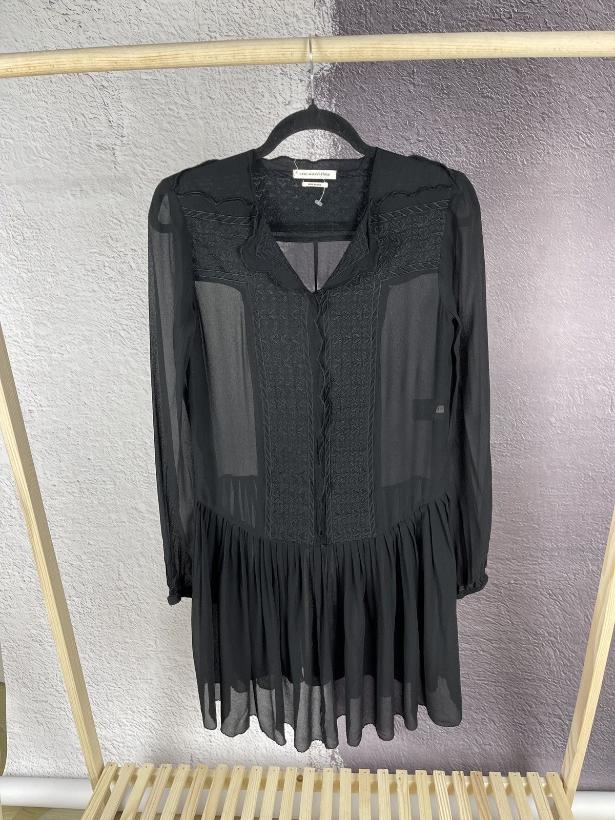 Isabel Marant Isabel Marant Etoile black dress lace Size XS / US 0-2 / IT 36-38 - 2 Thumbnail
