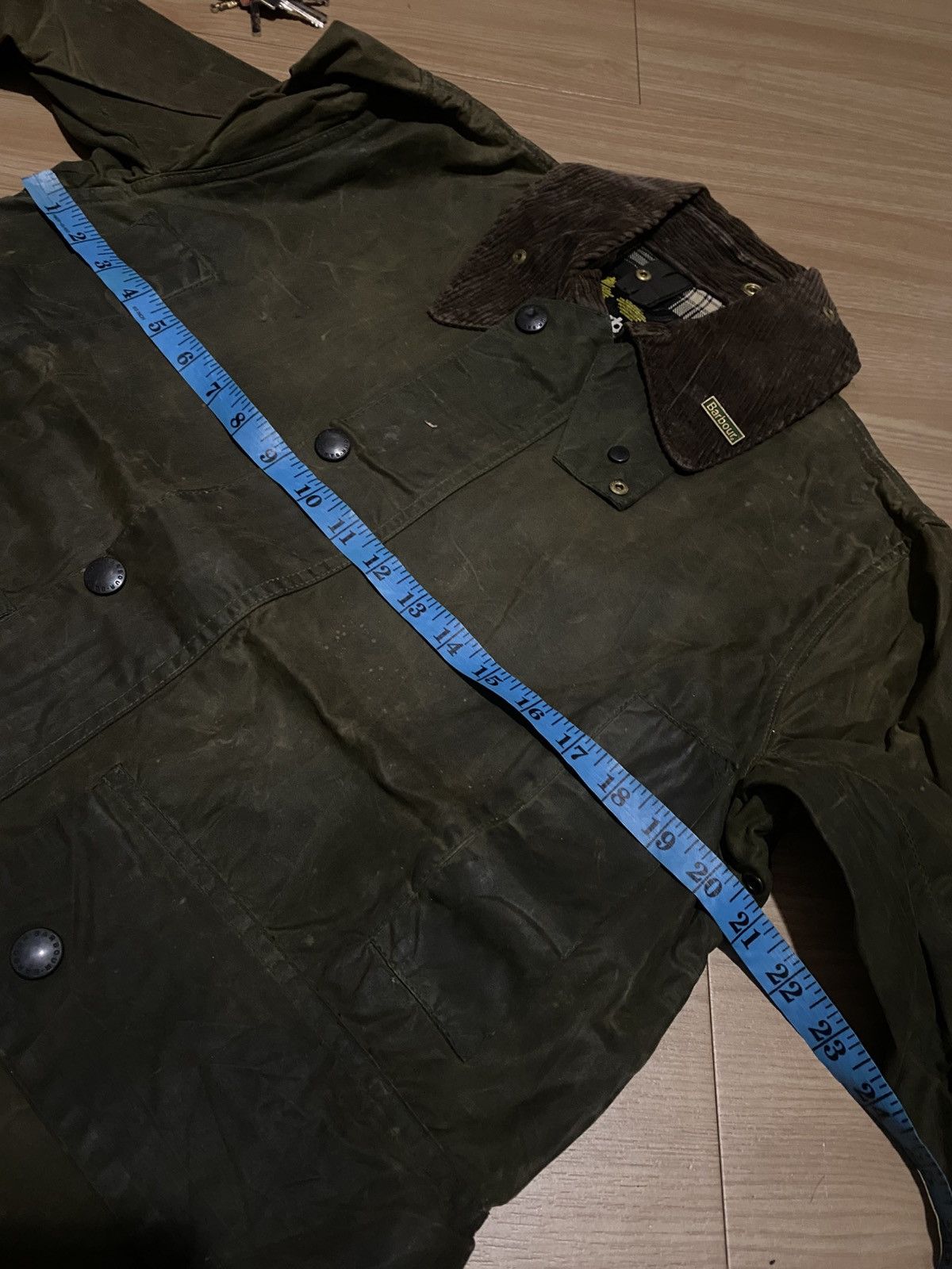 Barbour Barbour Border Waxed C40/102cm Jacket Wax Coat Size US S / EU 44-46 / 1 - 12 Thumbnail