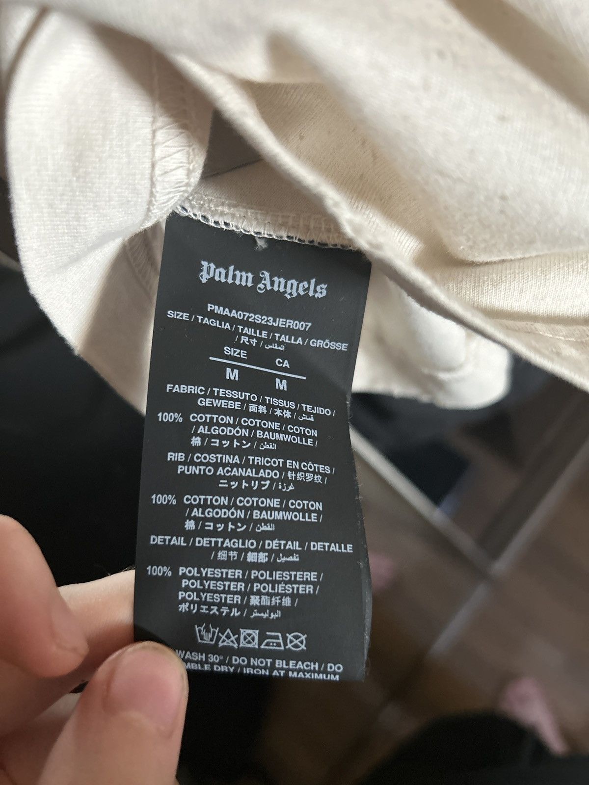Palm Angels PALM ANGELS LOGO VINTAGE TEE Size US M / EU 48-50 / 2 - 6 Thumbnail