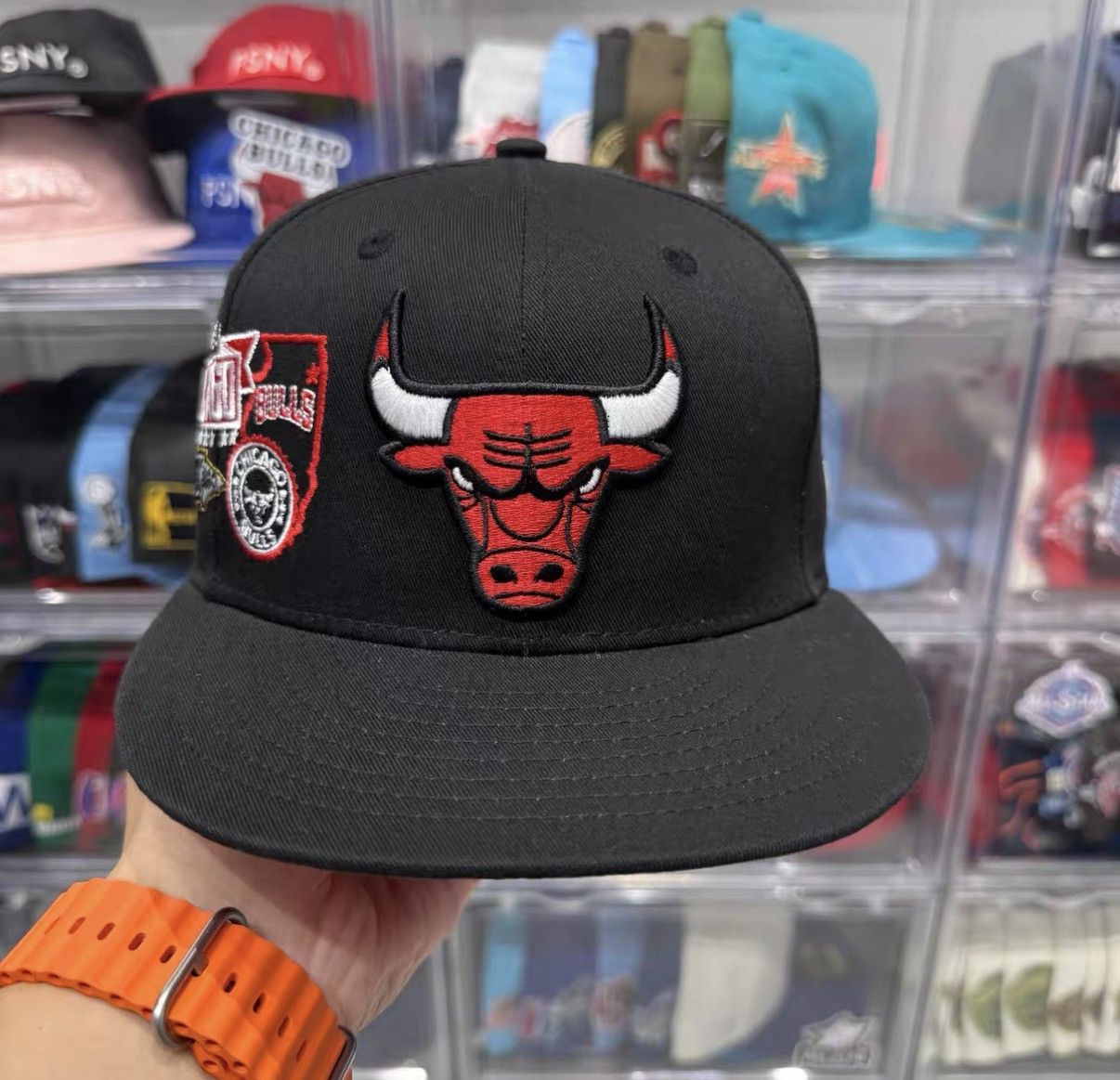 New Era New Era NBA Chicago Bulls Multi-Logo Baseball Cap J32 Size ONE SIZE - 2 Thumbnail