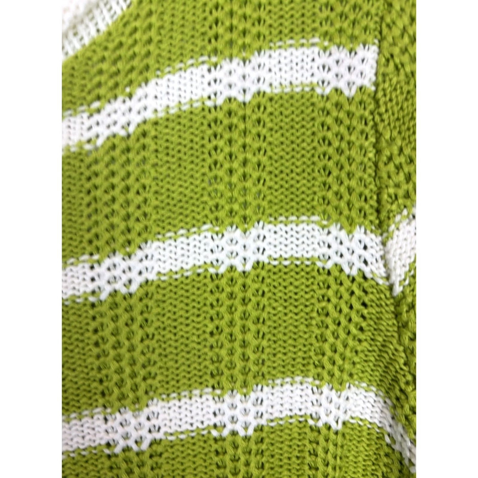 Jones New York Jones New York Sweater Womens 3X Green Signature Stripe Knit Pullover Roll Neck Size XXL / US 16-18 / IT 52-54 - 4 Thumbnail