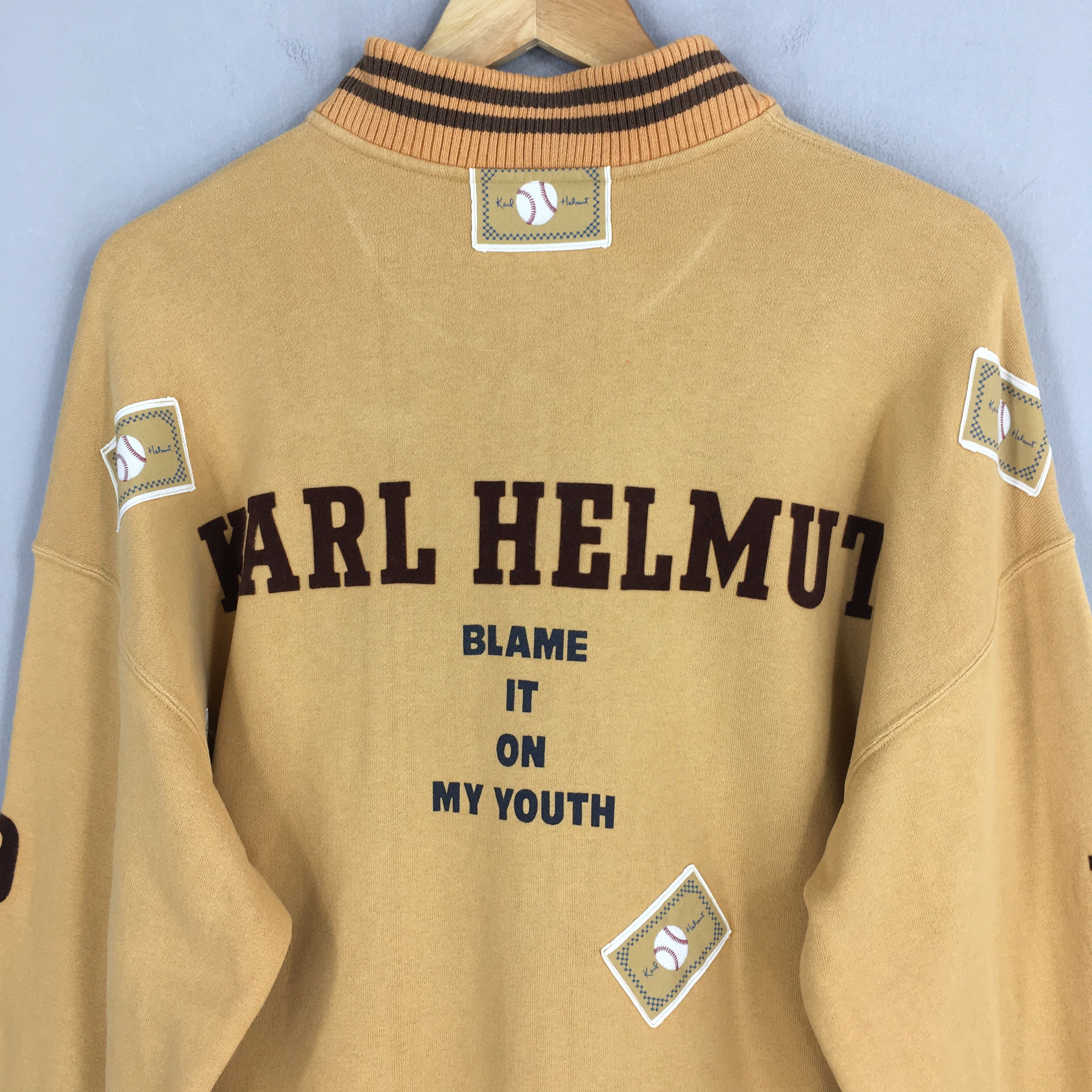 Designer × Karl Helmut × PPFM Vintage Karl Helmut Half Zipper Sweater Large Size US L / EU 52-54 / 3 - 8 Thumbnail