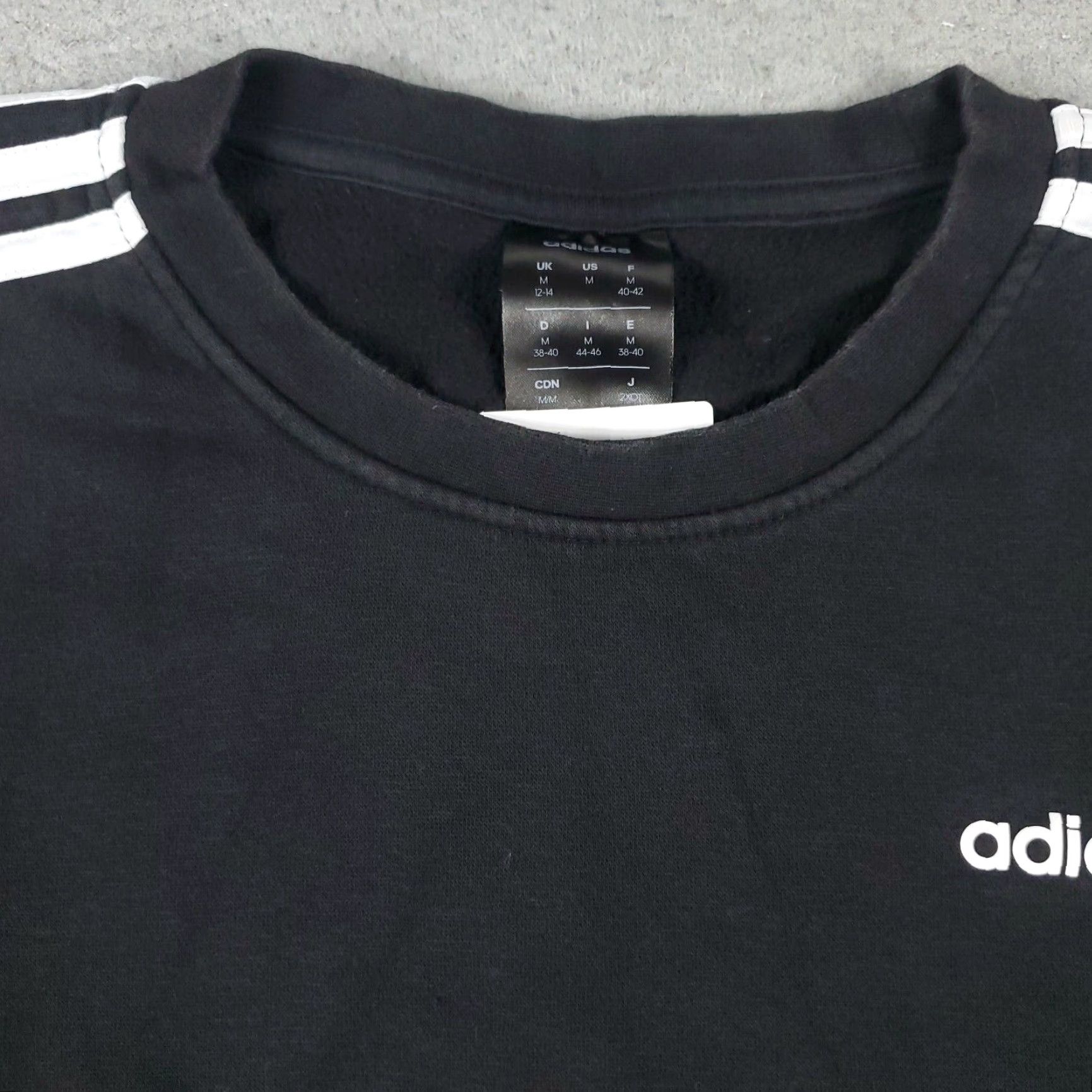 Adidas Adidas Women's Sweater Pullover Casual Knit Long Sleeve Crew Neck Black Size M All Seasons Size M / US 6-8 / IT 42-44 - 2 Thumbnail