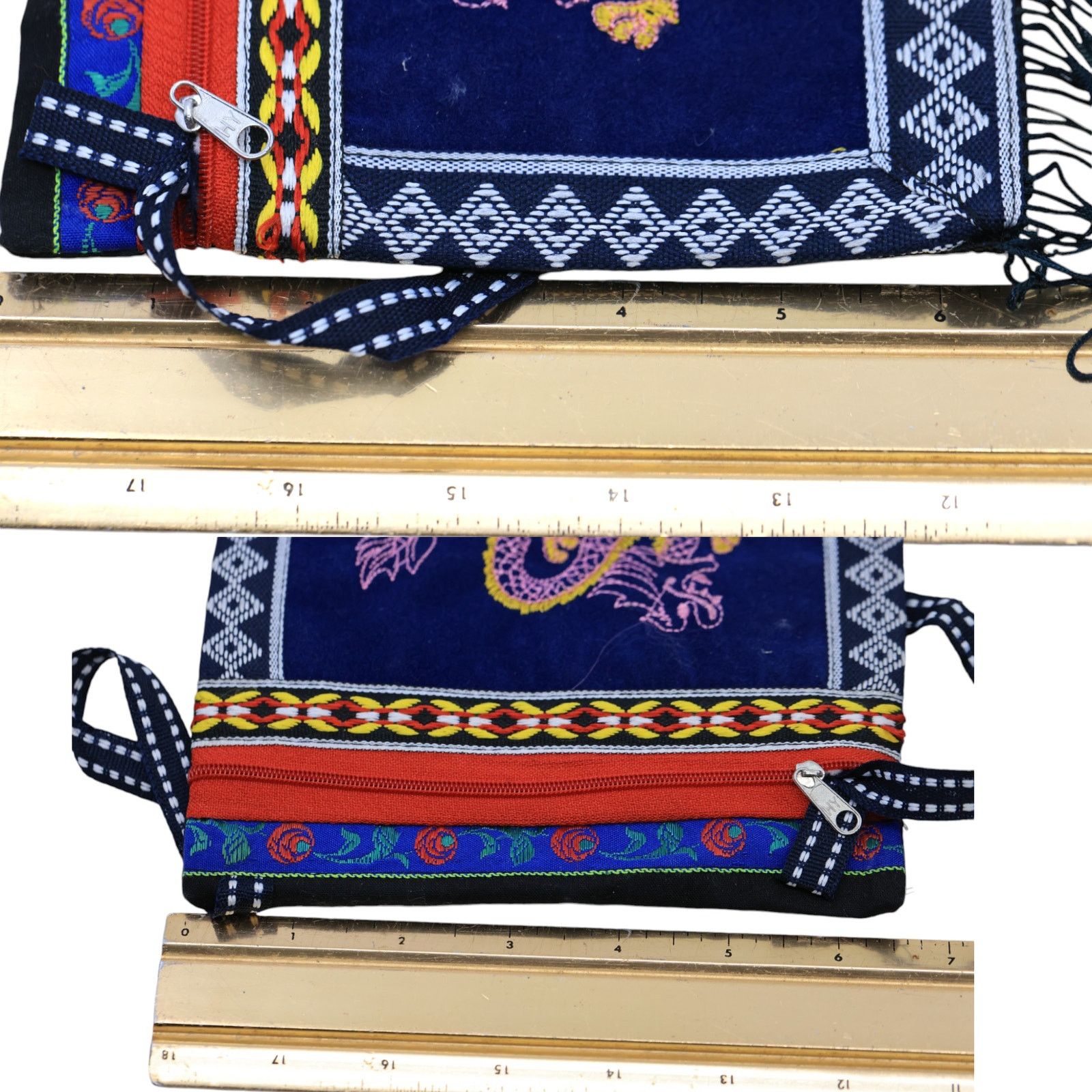 Other Dragon Stitched Crossbody Purse Satchel Bag Size ONE SIZE - 10 Thumbnail