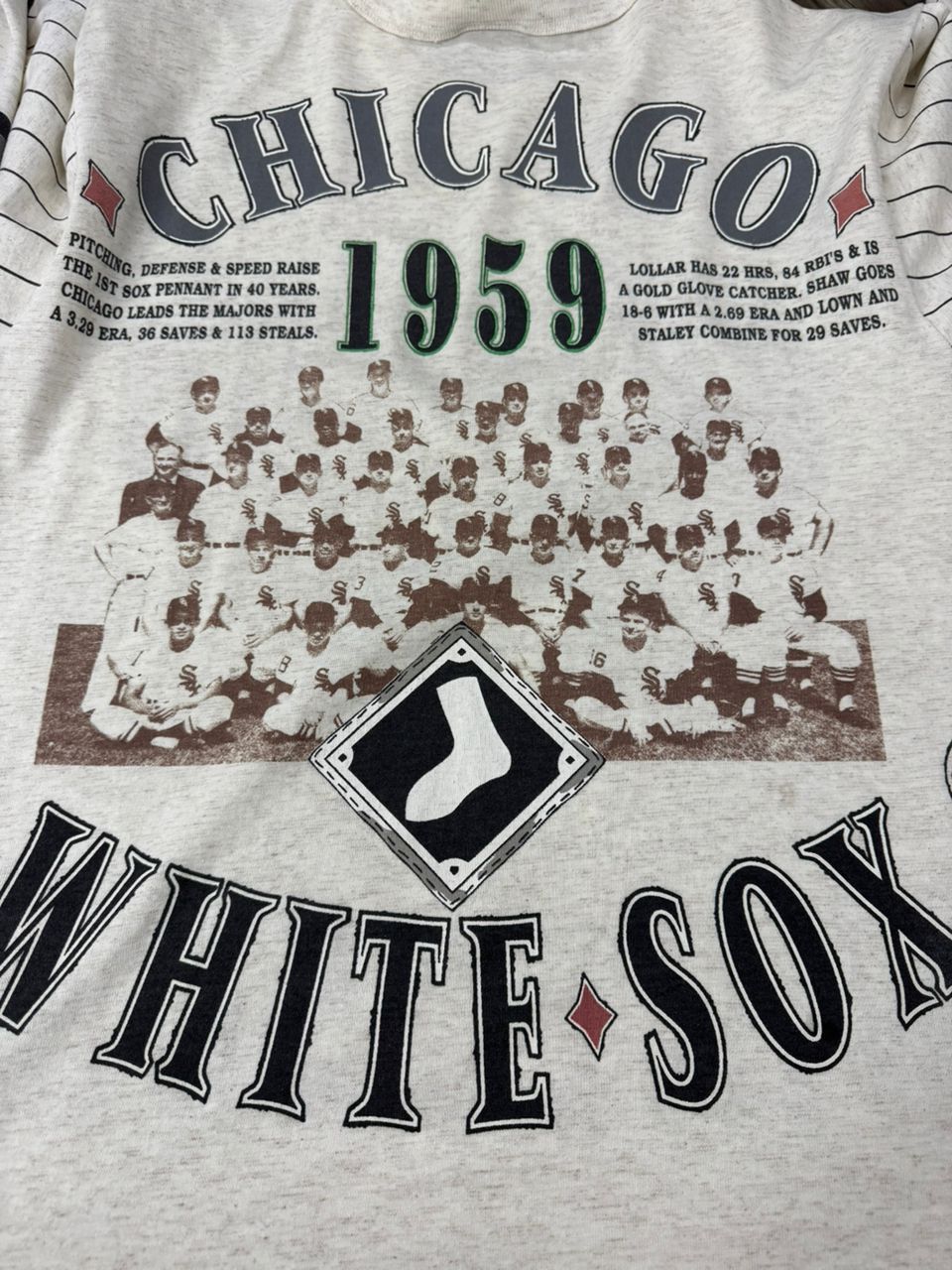 Vintage Vintage 90s THE GO-GO SOX CHICAGO Baseball Over print Tees Size US L / EU 52-54 / 3 - 8 Thumbnail