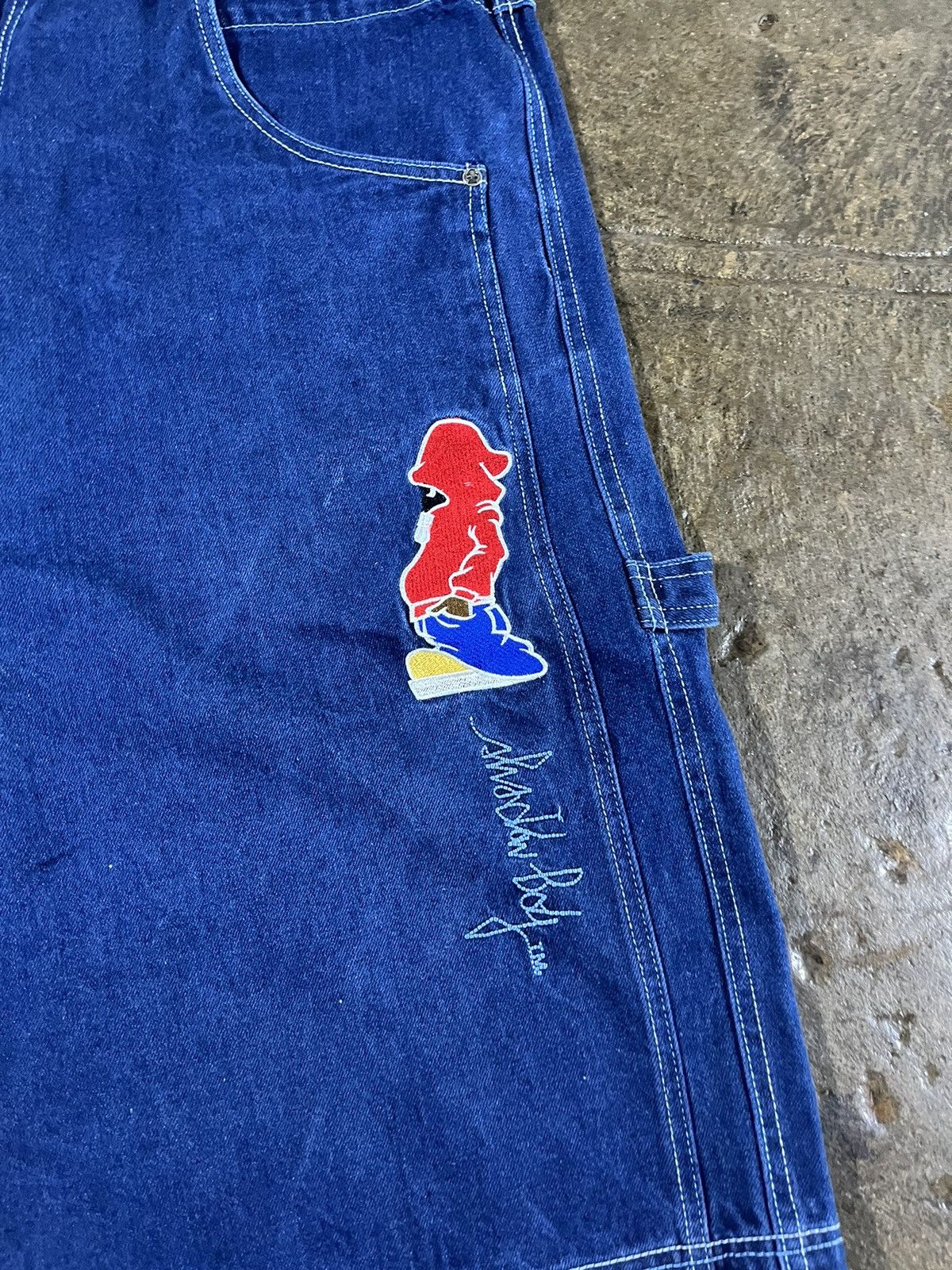 JNCO Crazy Y2K Shadow Boy Baggy Jorts Carpenter Skater Shorts Size US 38 / EU 54 - 4 Thumbnail