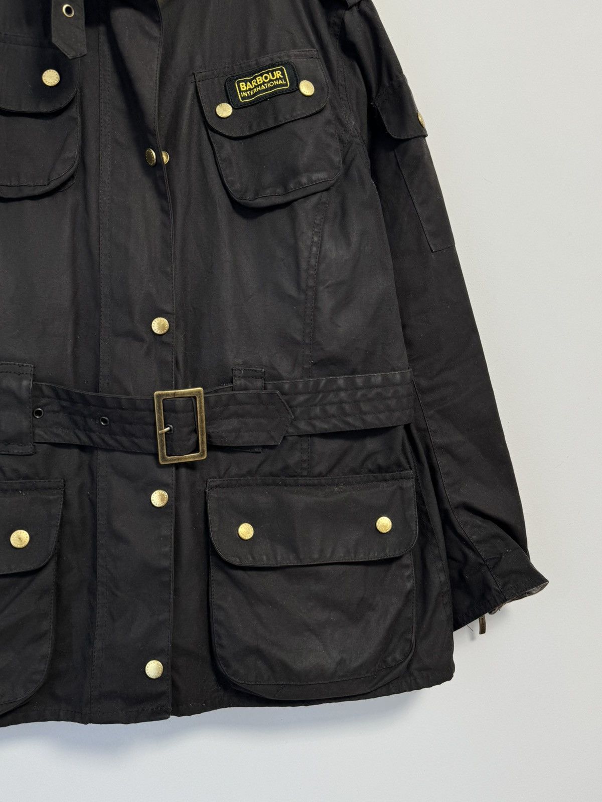 Barbour Barbour International L1925 Wax Made In England Motorcycle Size XL / US 12-14 / IT 48-50 - 3 Thumbnail