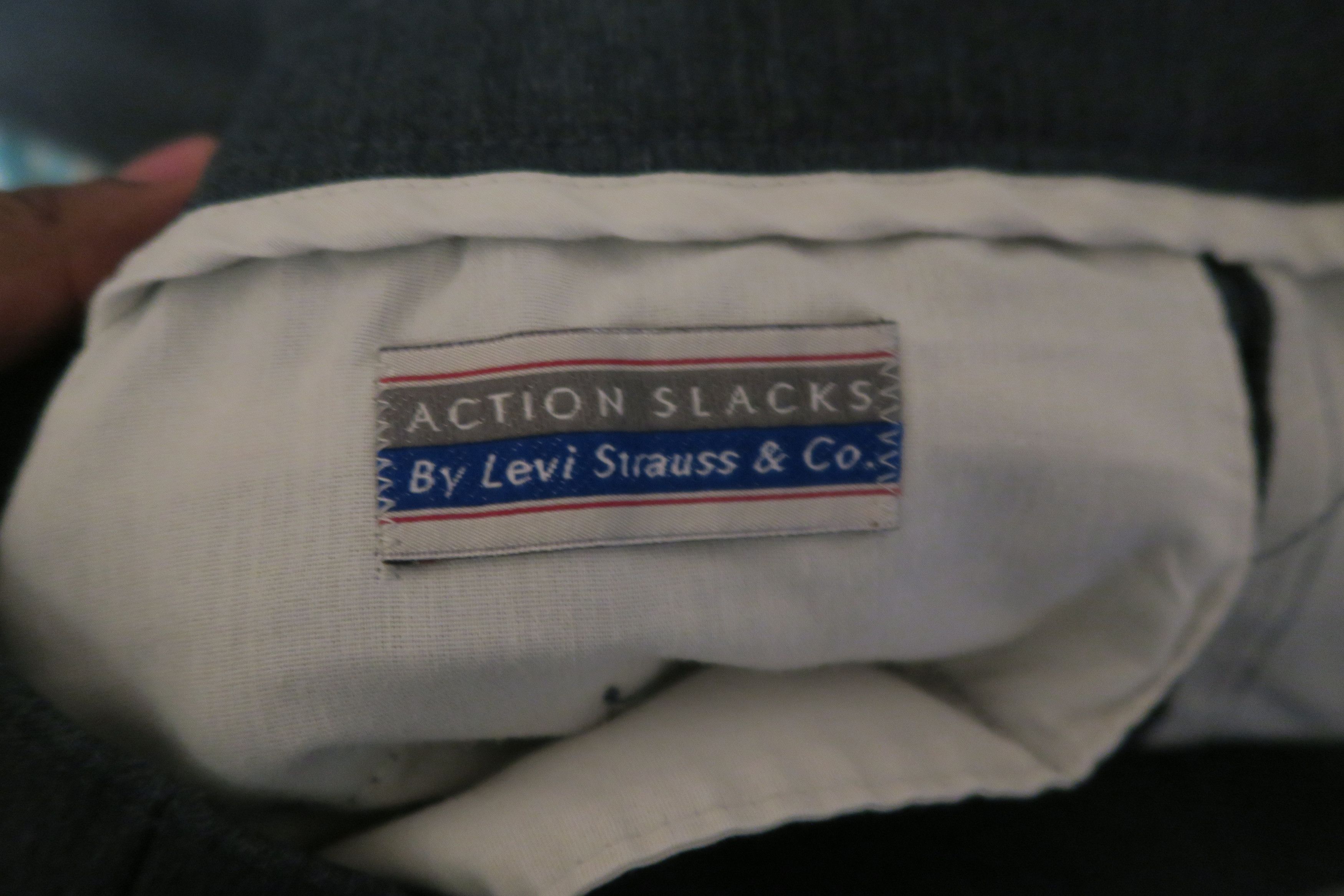 Levi's × Levi's Vintage Clothing × Vintage VTG Levi Strauss Action Slacks Pleated Dress Pants 42x28 Size US 42 / EU 58 - 3 Thumbnail