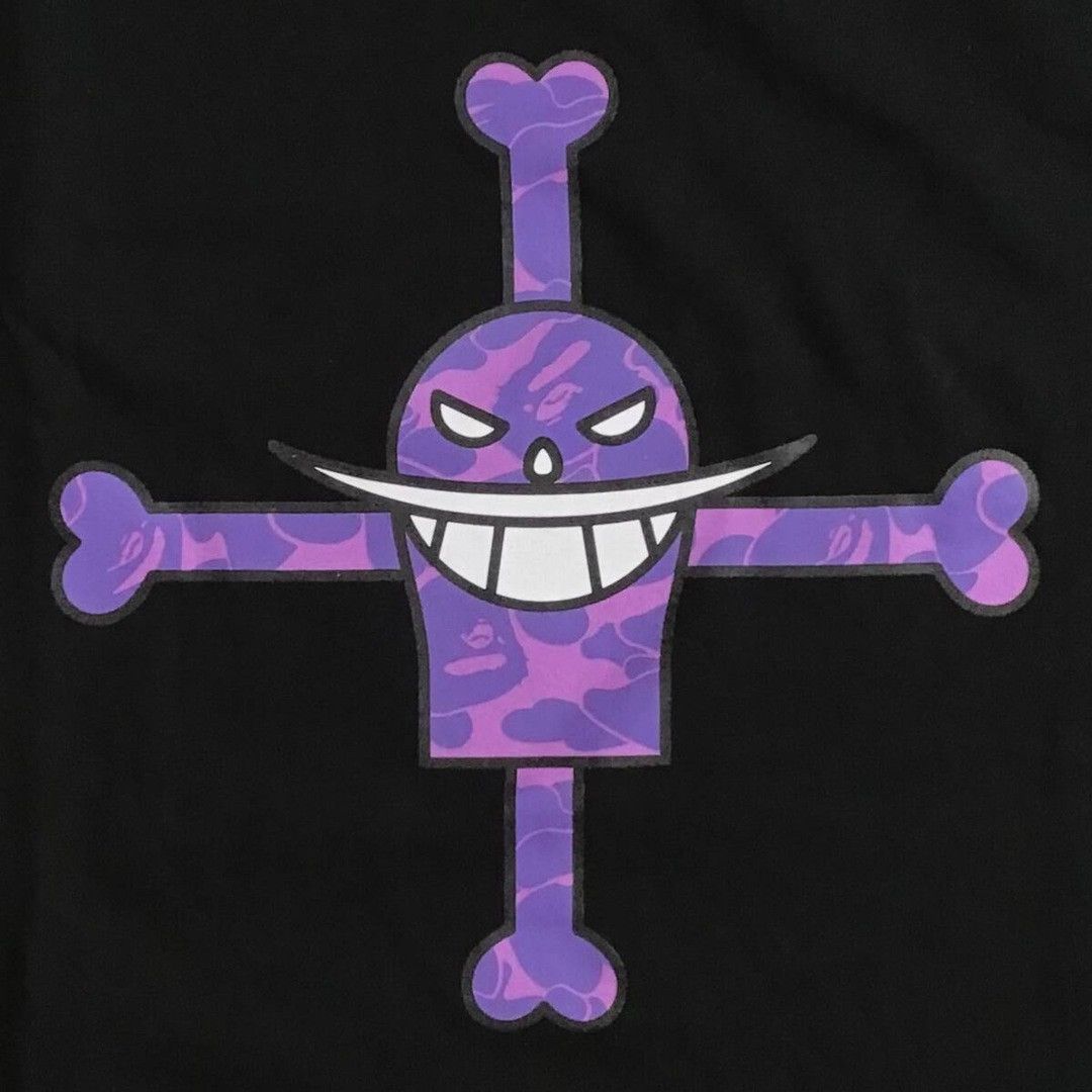 Bape BAPE × ONE PIECE BAPE Whitebeard Pirates Flag Mark T-Shirt Size US L / EU 52-54 / 3 - 2 Thumbnail