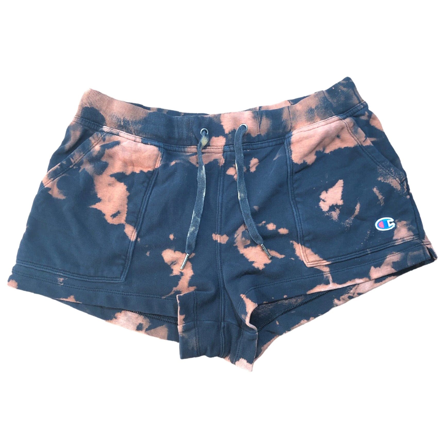 Champion Champion Shorts Womens M Elastic Waistband 2" Inseam Tie Dye Black Logo Athletic Activewear Shorts Womens M Black Tie Dye 2" Inseam Champion Size 32" / US 10 / IT 46 - 2 Thumbnail