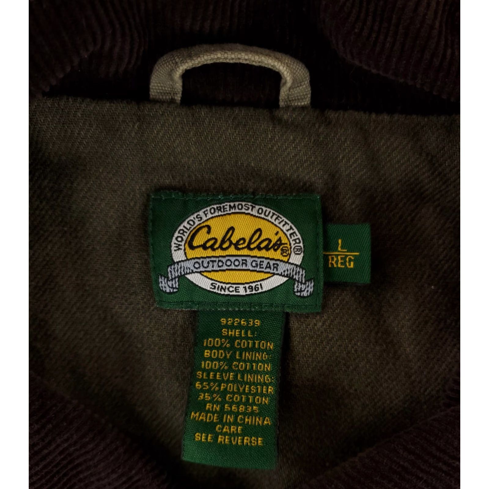 Vintage VINTAGE Cabela's Chore Jacket Corduroy Collar Gray Mens L Size US L / EU 52-54 / 3 - 2 Thumbnail