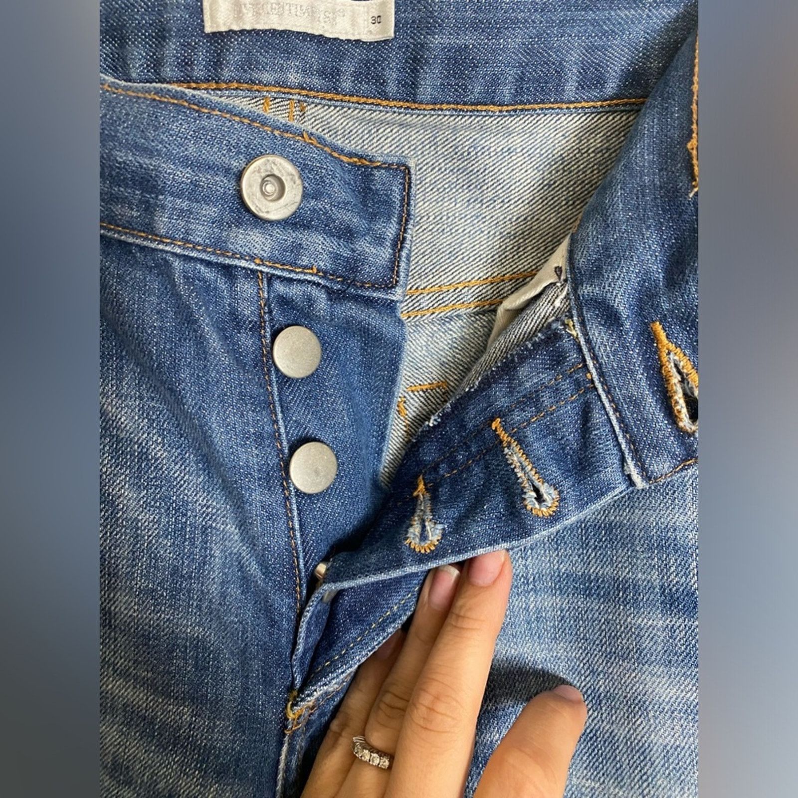 Other urban equipment Five CM Mens Distressed Jeans 30 Size US 31 - 4 Thumbnail