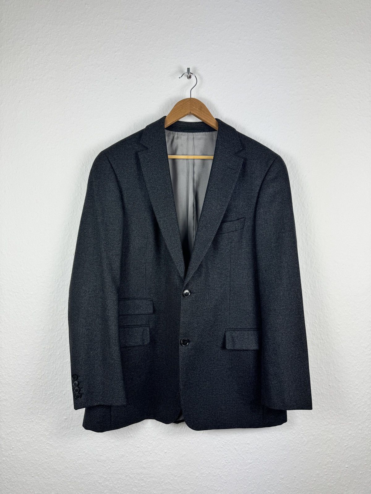 Hugo Boss Men’s HUGO BOSS COPPOLA TWEED WOOL GRAY BLAZER SIZE 42R / 52 Size 42R - 1 Thumbnail