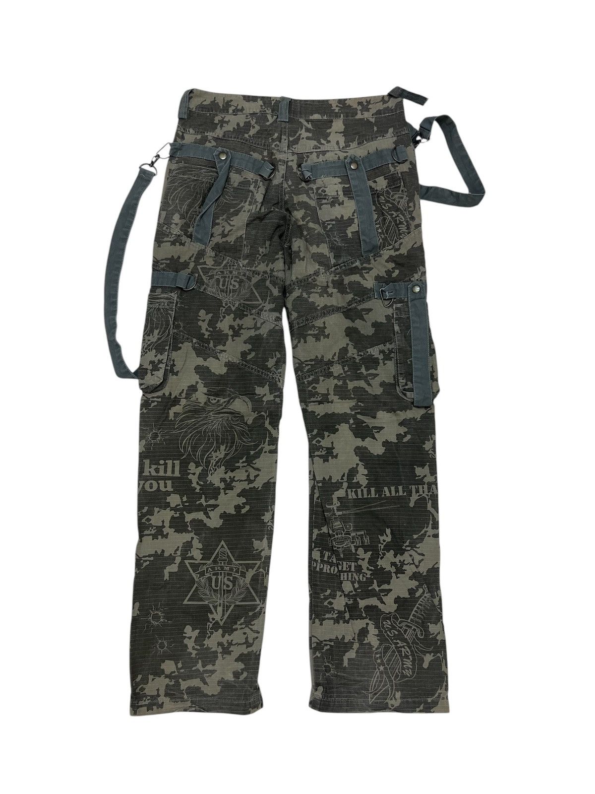 Japanese Brand RiseFire Tactical Camo Bondage Cargo Pant Size US 34 / EU 50 - 2 Thumbnail