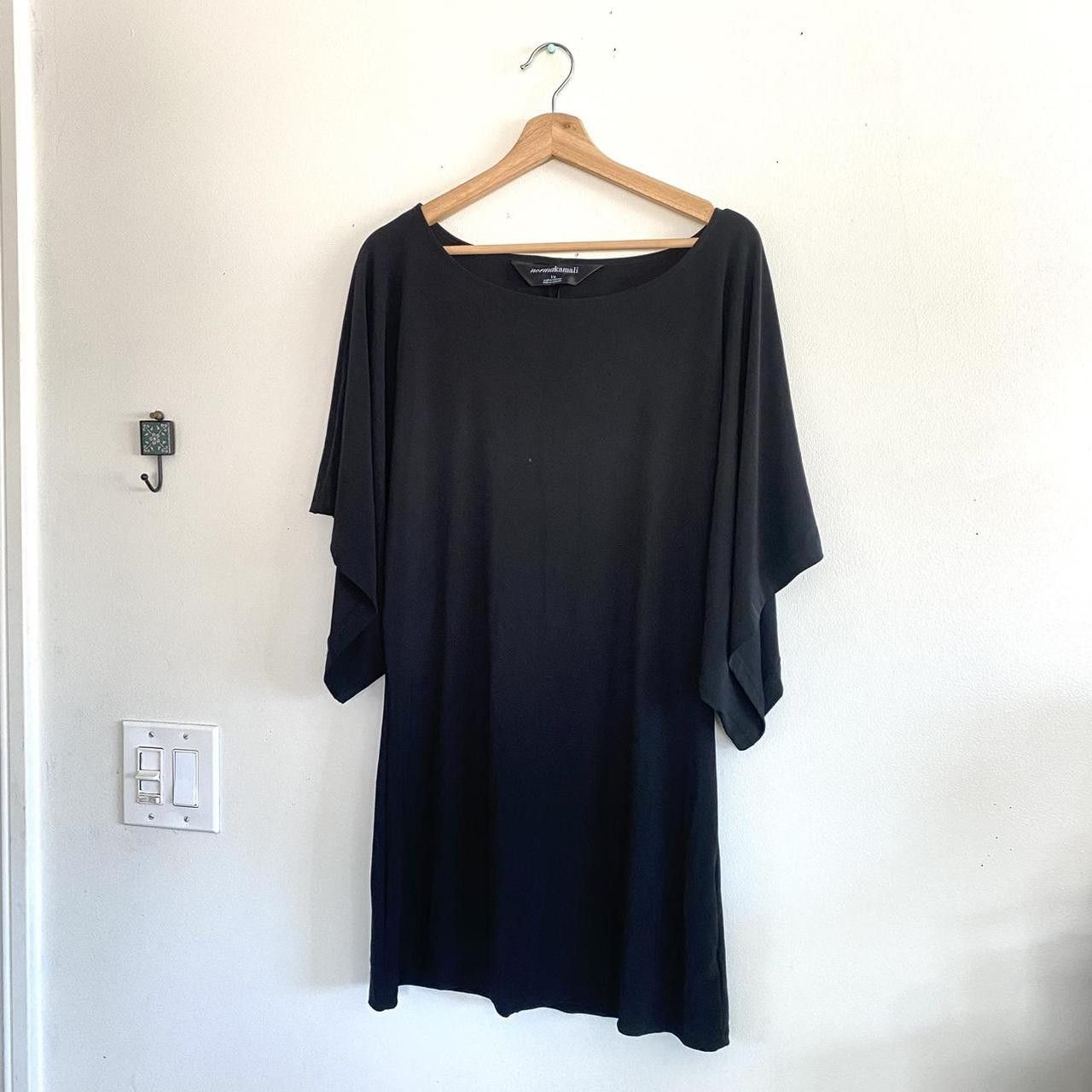 Norma Kamali NORMA KAMALI BLACK MINI DRESS WOMENS SIZE LARGE Size L / US 10 / IT 46 - 3 Thumbnail