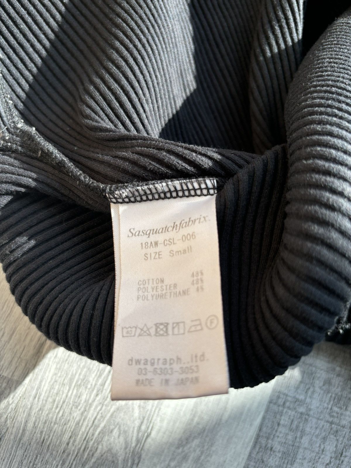 Sasquatchfabrix Sasquatchfabrix AW18 Black Turtleneck Elastic Sweater Size US S / EU 44-46 / 1 - 5 Thumbnail