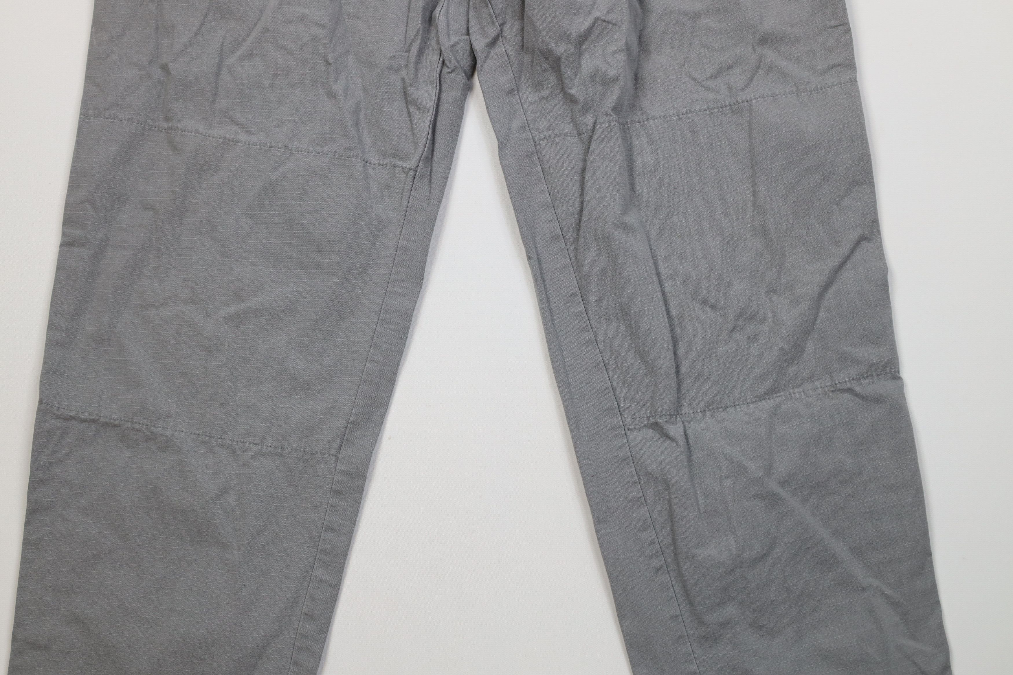 Vintage Vintage 90s Streetwear Ripstop Double Knee Pants Gray USA Size US 34 / EU 50 - 3 Thumbnail