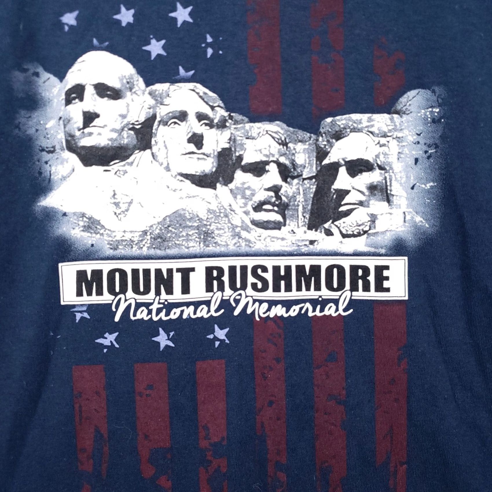 Vintage Prairie Mountain T-Shirt Mens L Large Navy Blue Mount Rushmore Graphic NWT Size US L / EU 52-54 / 3 - 5 Thumbnail