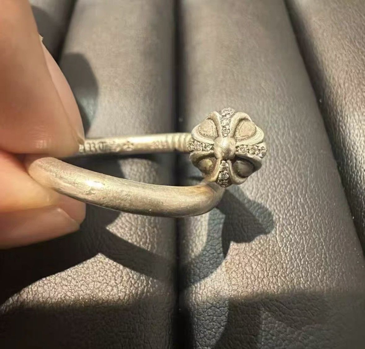 Chrome Hearts Chrome Hearts Silver Diamond Nail Ring. Size ONE SIZE - 2 Thumbnail