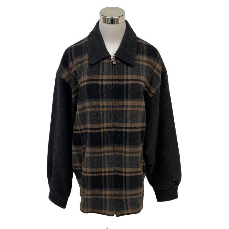 Givenchy Givenchy Plaid Wool Zip-Up Jacket Size XXL Size US XXL / EU 58 / 5 - 1 Thumbnail