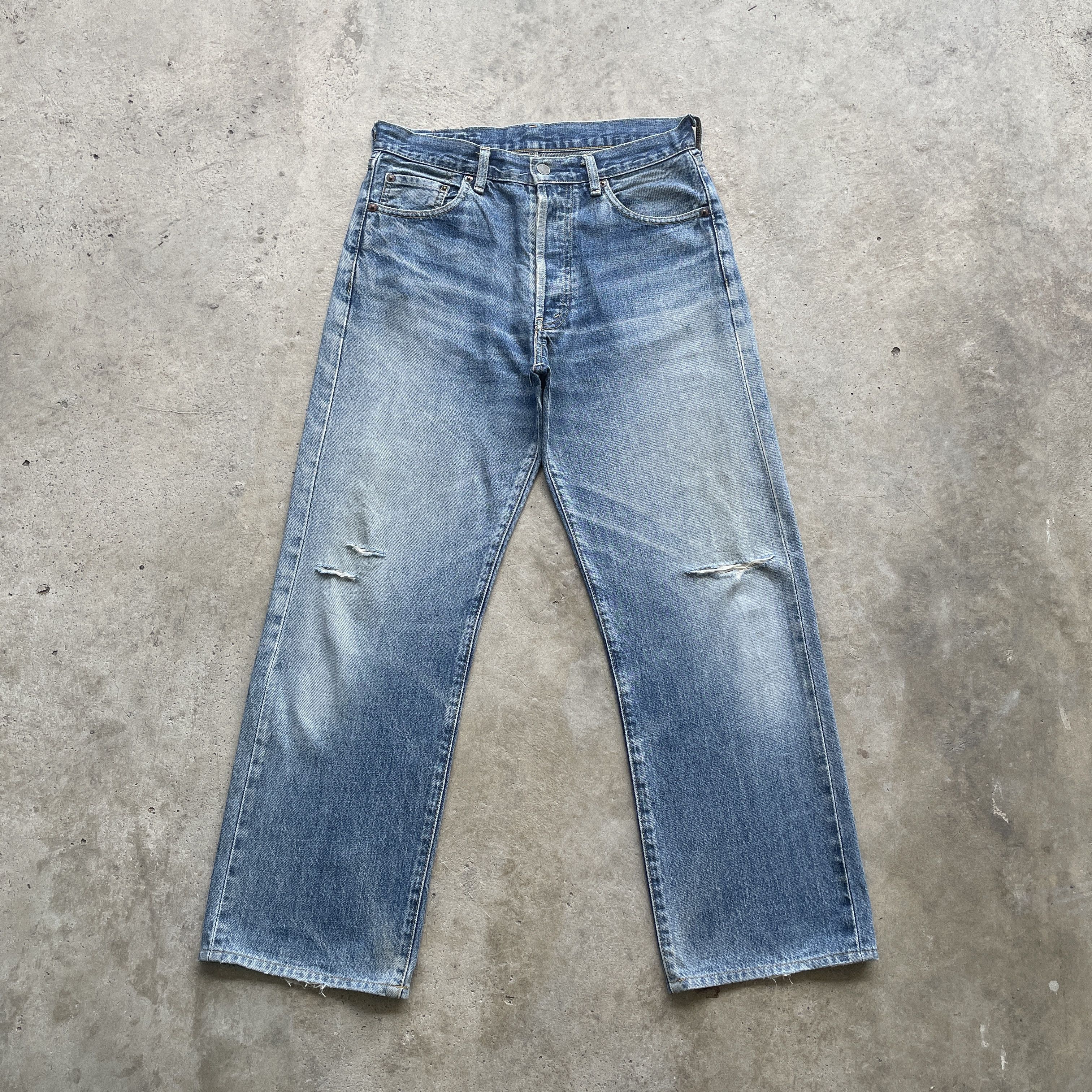 Levi's VINTAGE LEVI’S 503B FADED JEANS REDLINE DISTRESSED PANTS W30 Size US 30 / EU 46 - 2 Thumbnail