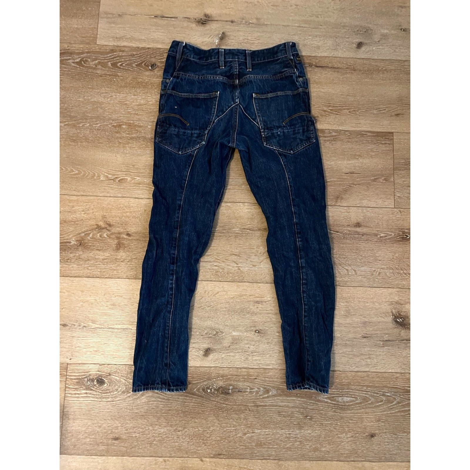 G-Star VINTAGE G Star Raw Lanc 3D Jeans Male Regular Dark Wash Blue Denim Shirt? Size US 30 / EU 46 - 2 Thumbnail