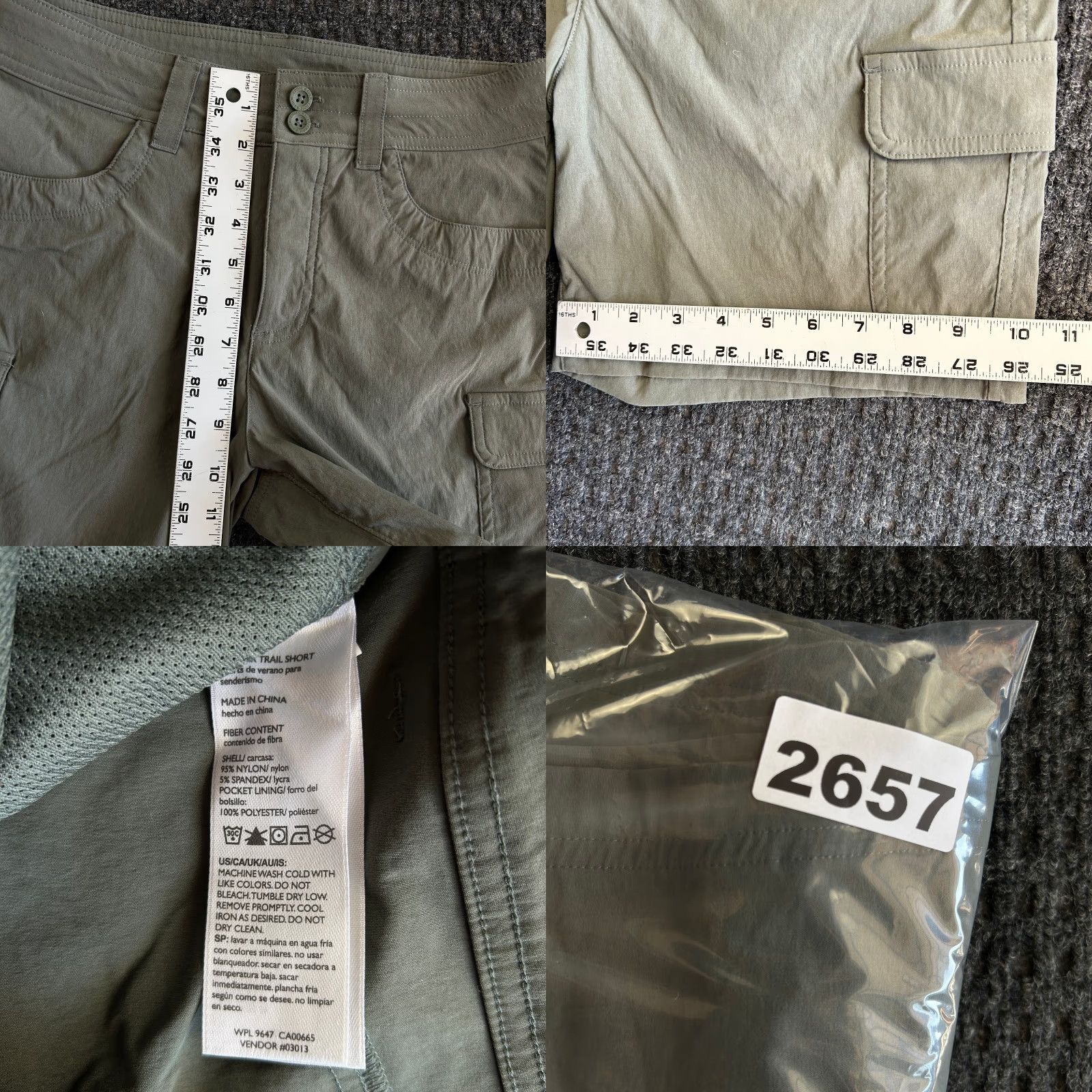 Eddie Bauer Eddie Bauer Summer Trail Short Size 16 Olive Cargo Trails Size 28" / US 6 / IT 42 - 8 Thumbnail