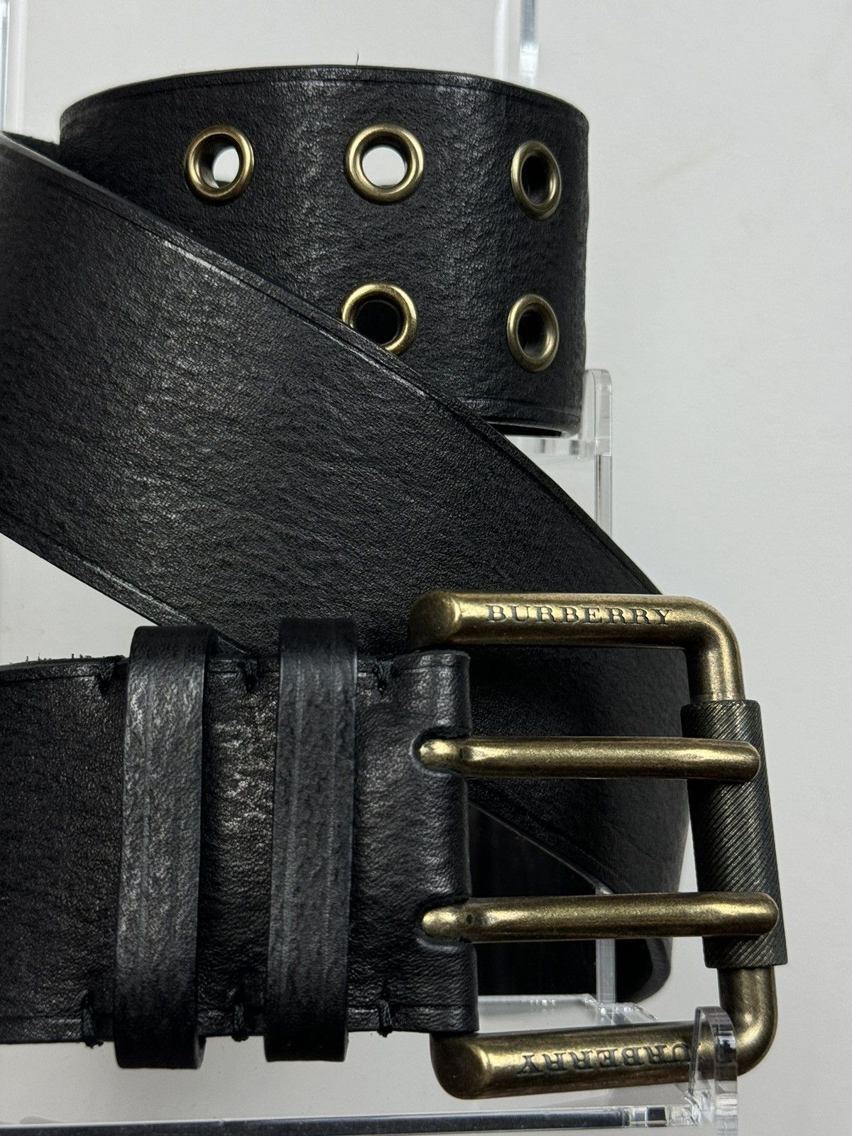 Burberry Leather belt Burberry y2k original luxury casual item Size ONE SIZE - 2 Thumbnail