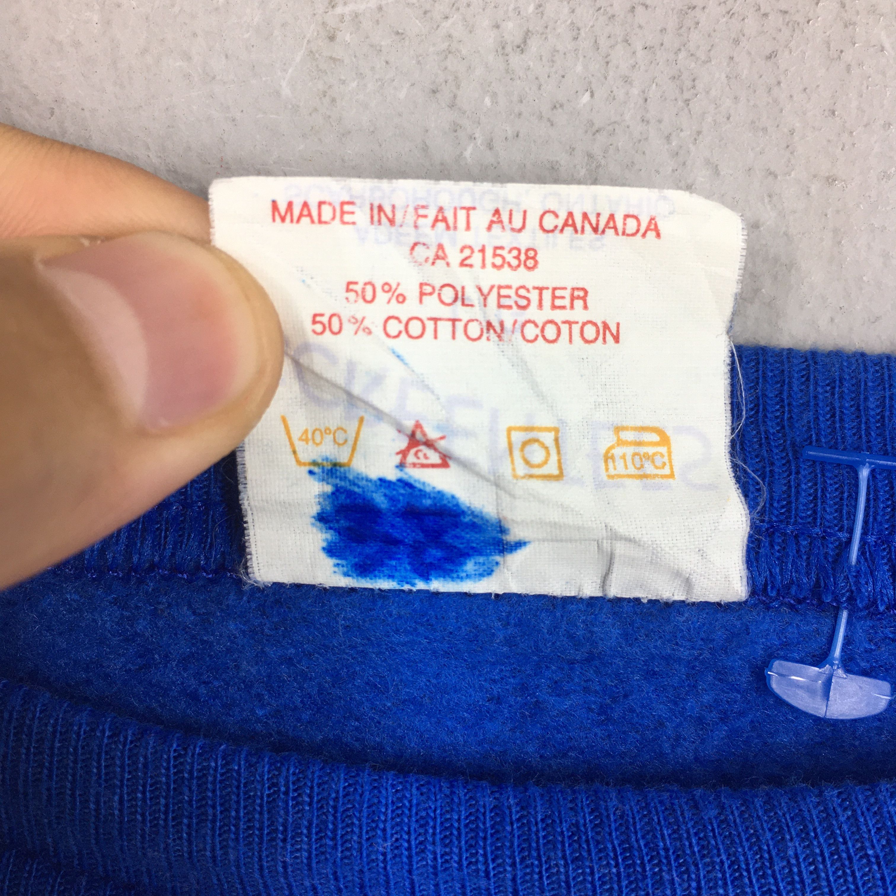 Vintage Vintage 90's Niagara Falls Canada Blue Sweatshirt Large Size US L / EU 52-54 / 3 - 6 Thumbnail