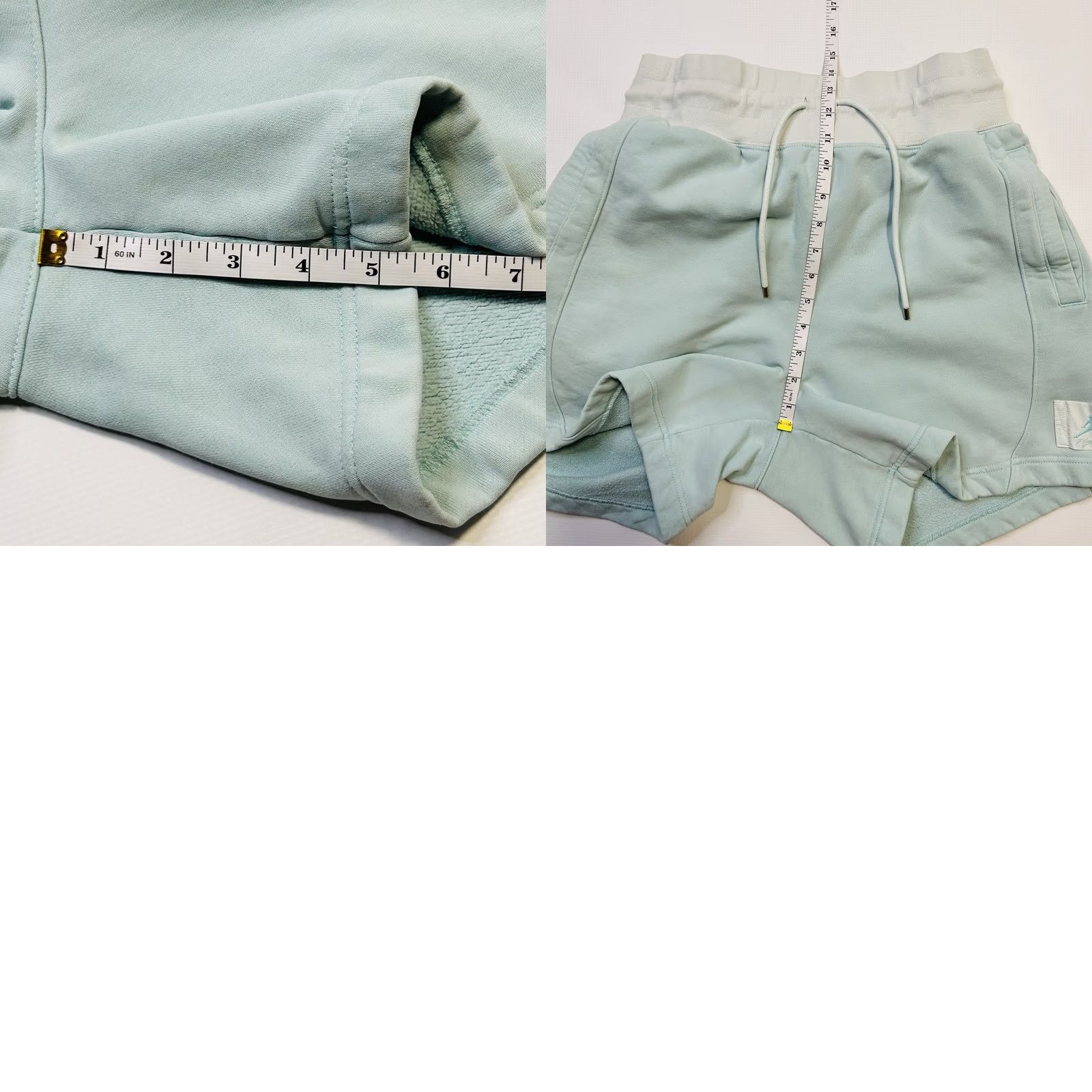 Nike Nike Women's Air Jordan Flight Fleece Shorts L Blue Size 36" / US 14 / IT 50 - 8 Thumbnail