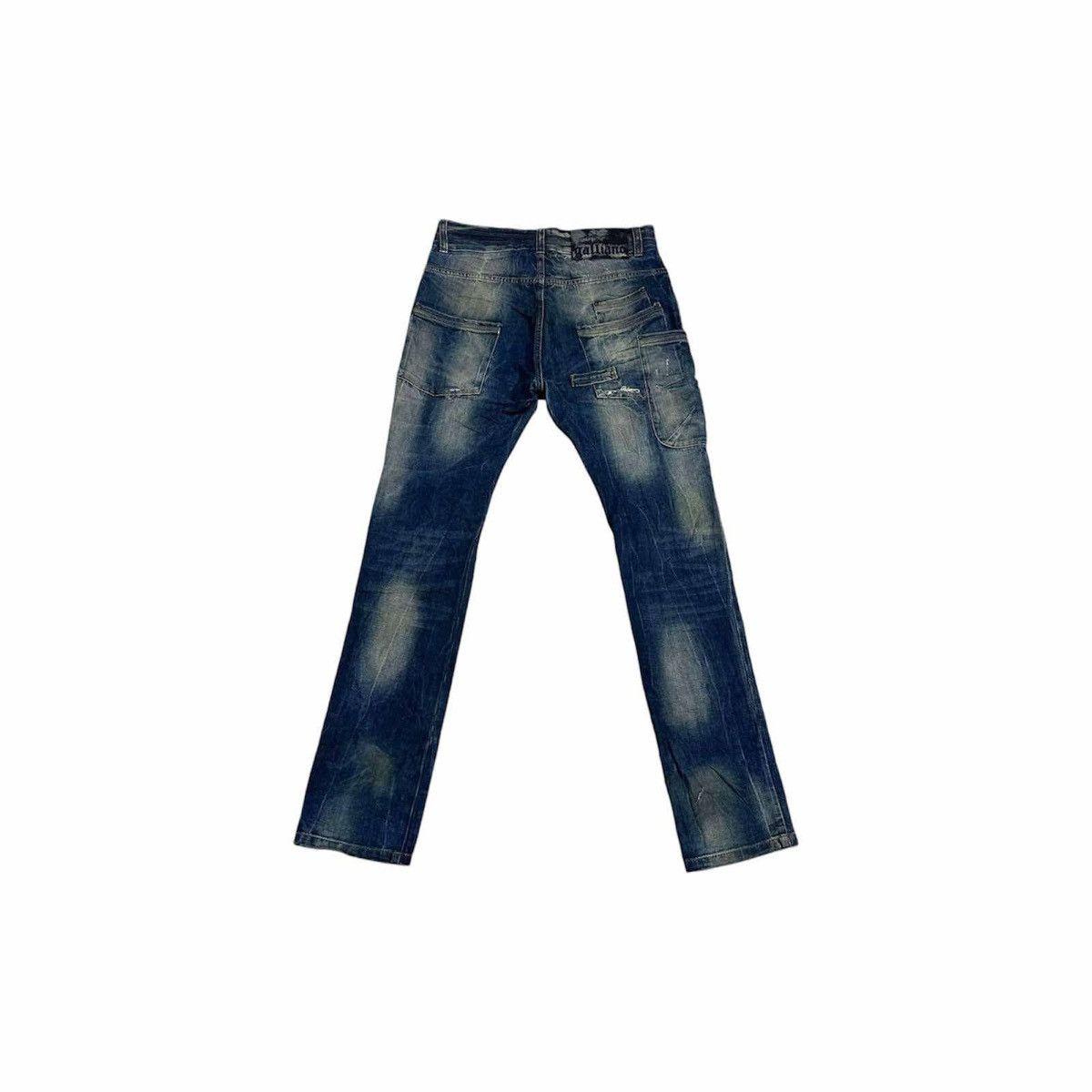 🔥Y2K Archived Galliano Gimmick Pocket Distressed Denim