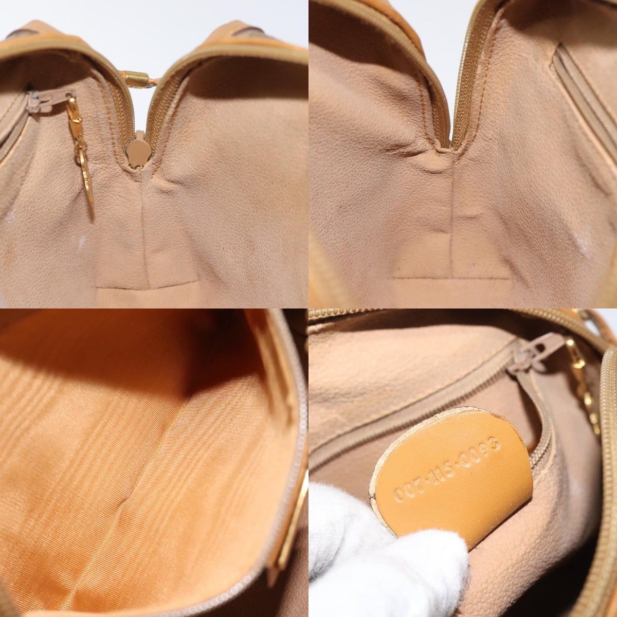 GUCCI Micro GG Supreme Shoulder Bag Pvc Brown Gold 007 115