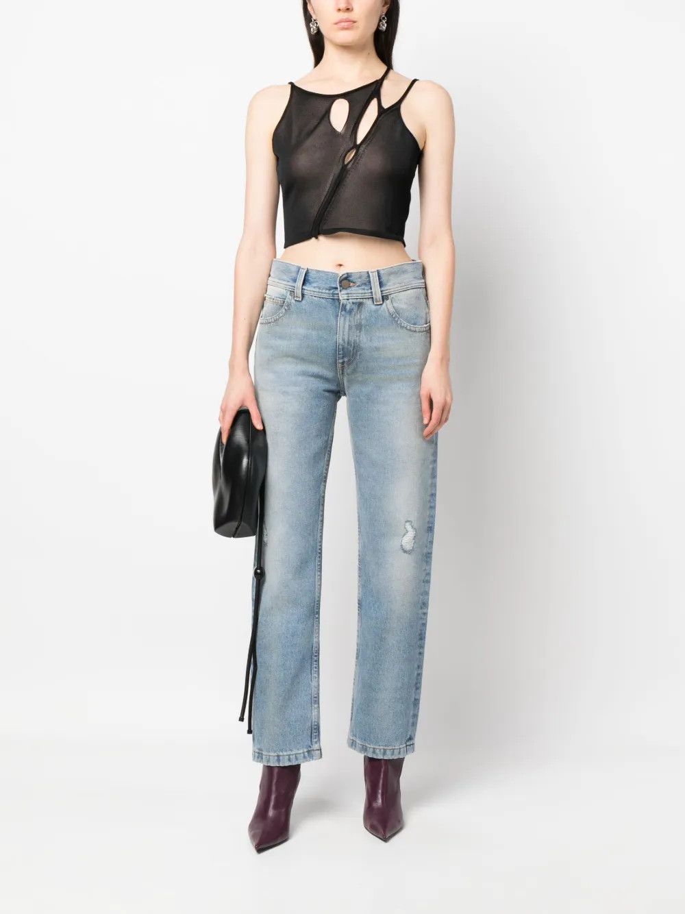 Palm Angels o1y1125 Denim Pant in Blue Size 25" / US 0 / IT 36 - 2 Thumbnail