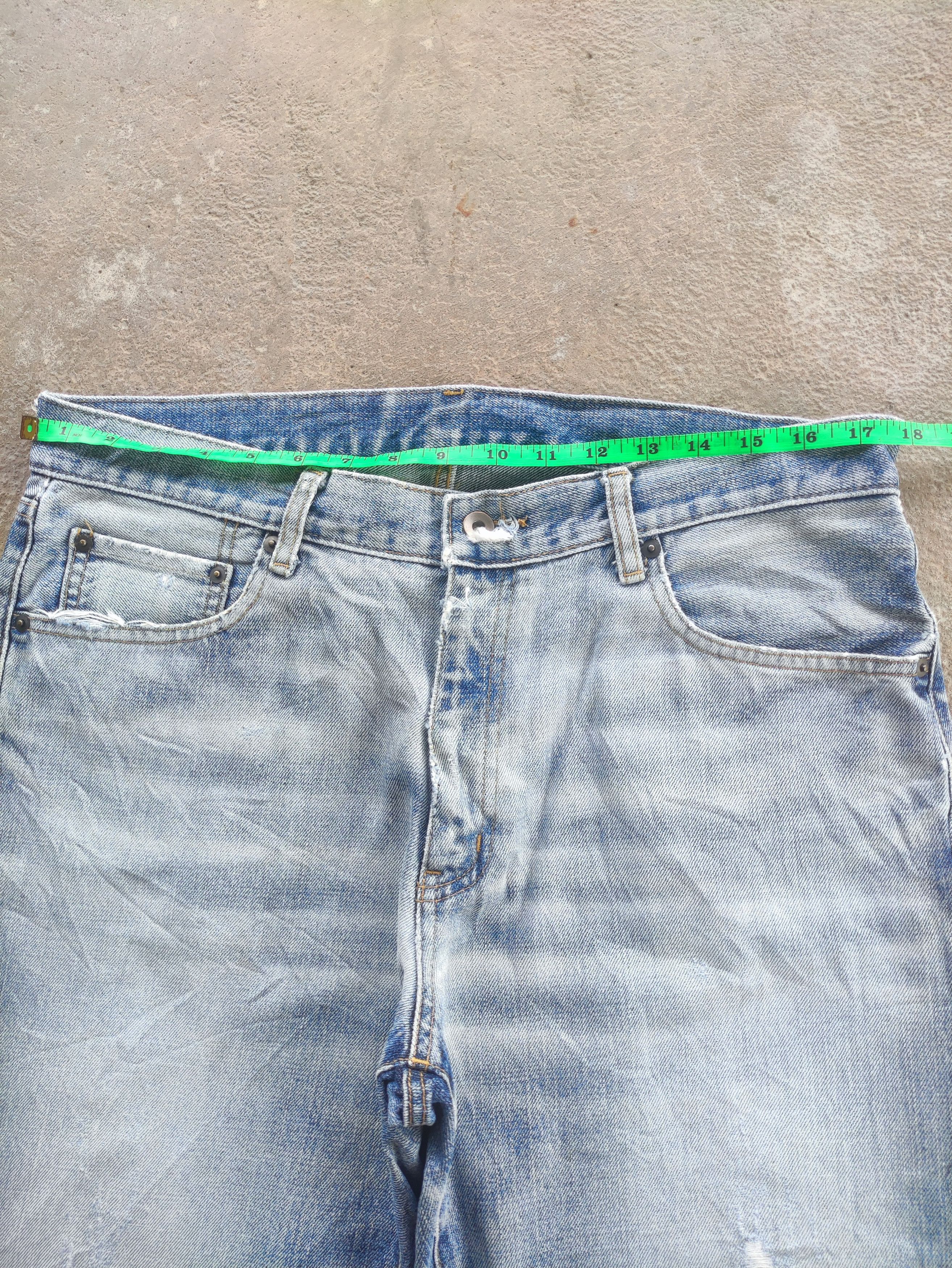 Japanese Brand Vintage Japanese Brand Baggy Denim Distressed Faded Pants Size US 36 / EU 52 - 6 Thumbnail
