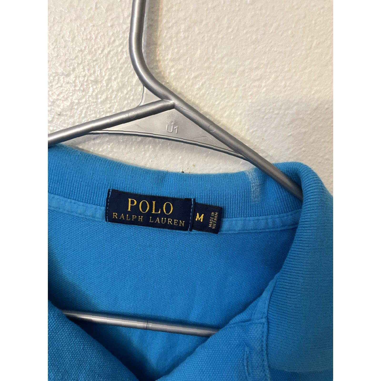 Ralph Lauren VINTAGE Ralph Lauren Polo Shirt Polo Big Pony Embroidered Men M Aqua Blue Short Sleeve Polo Size US M / EU 48-50 / 2 - 3 Thumbnail