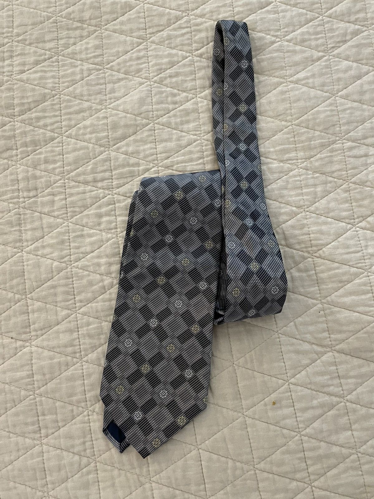 Ermenegildo Zegna × Vintage Substantial Woven Silk Power Tie Size ONE SIZE - 3 Thumbnail