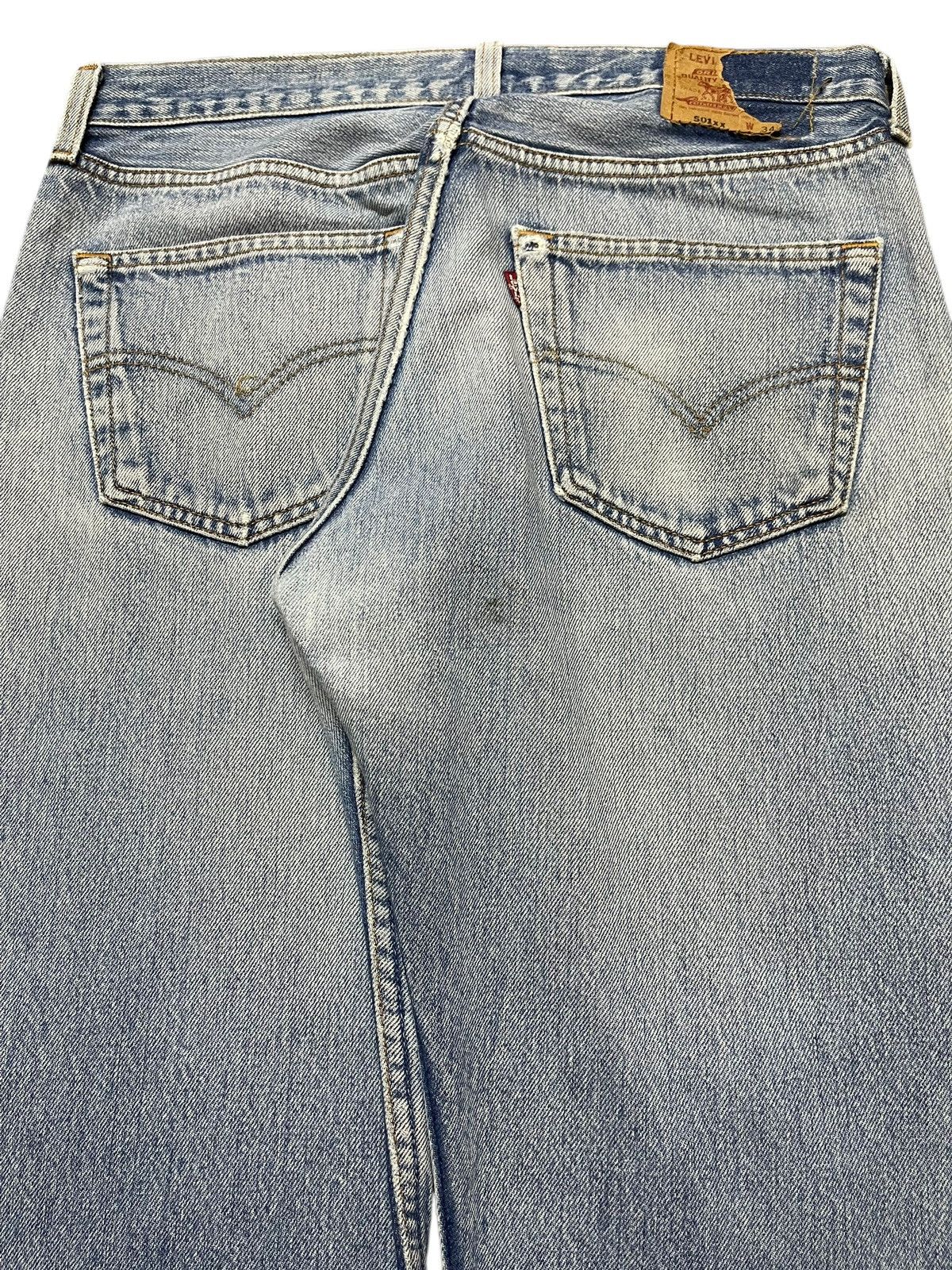 Levi's Vintage 90s Levis 501xx Faded Wash Distressed Style Jeans Size US 31 - 6 Thumbnail