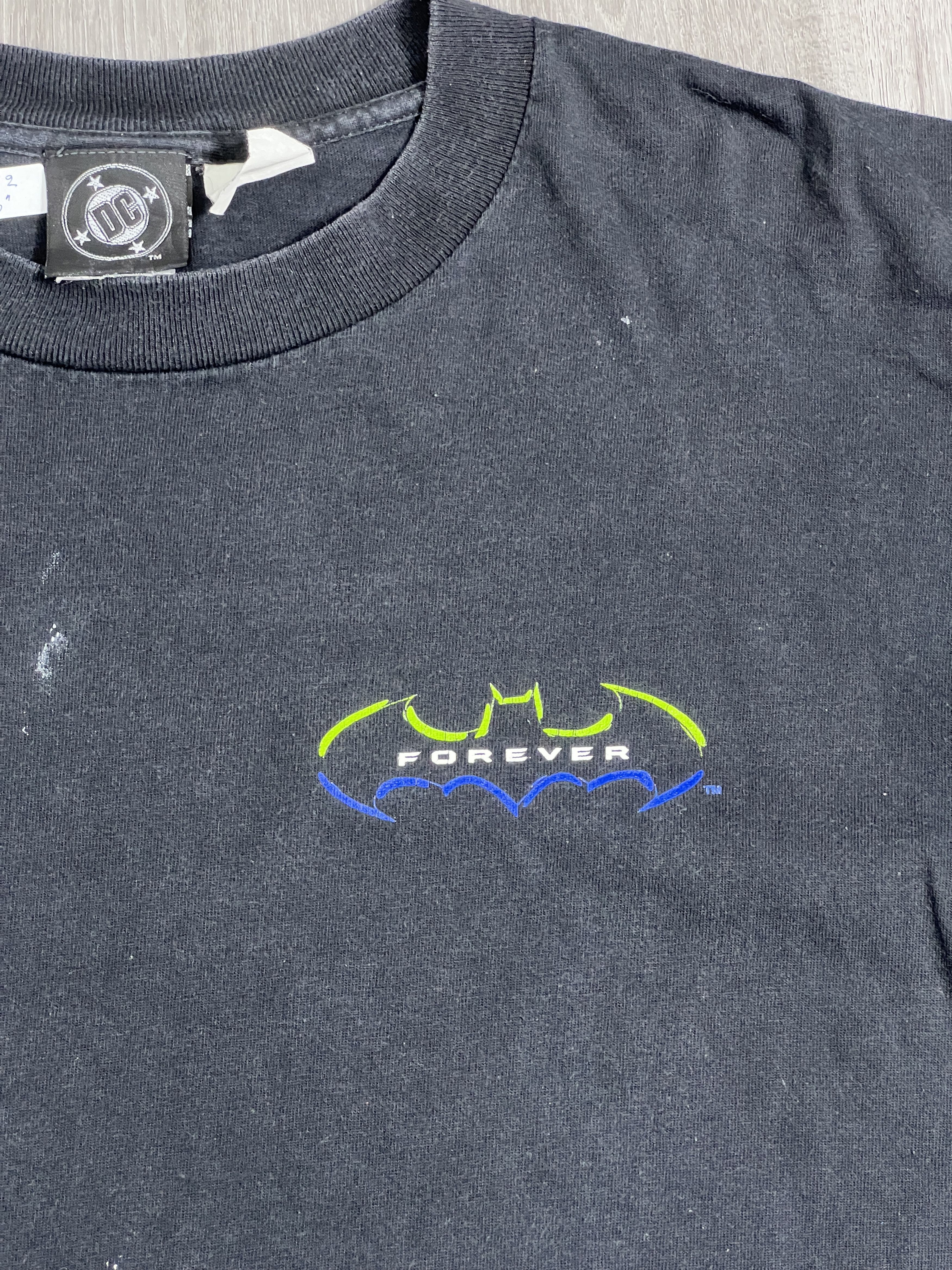 DC Comics × Vintage Vtg 90s DC Comics Batman Forever Movie Promo Tee (L) GTME542 Size US L / EU 52-54 / 3 - 5 Thumbnail