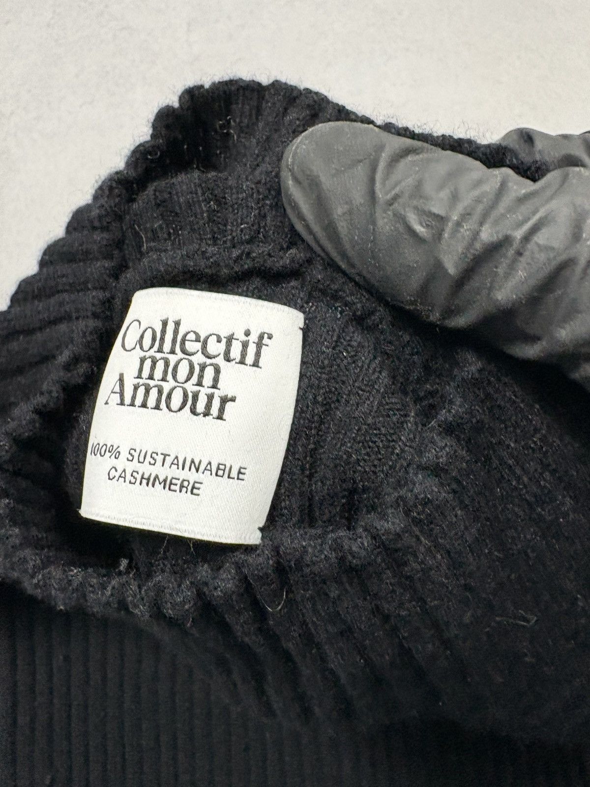 Other Collectif Mon Amour Black Ribbed Cashmere Turtleneck Sweater Size M / US 6-8 / IT 42-44 - 7 Thumbnail