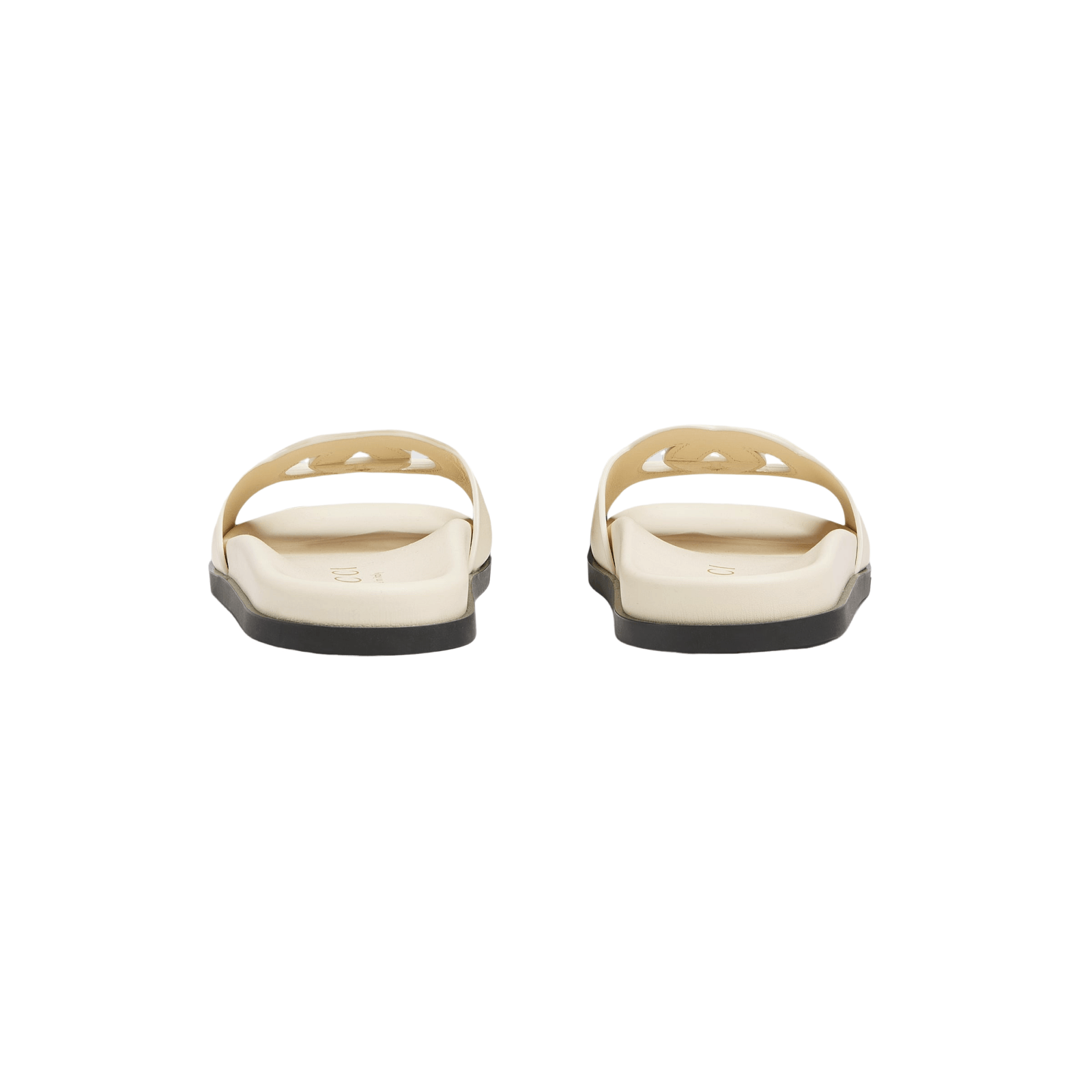 Gucci GUCCI Interlocking G Ivory Leather Sandals New Authentic Size US 6.5 / IT 36.5 - 3 Thumbnail