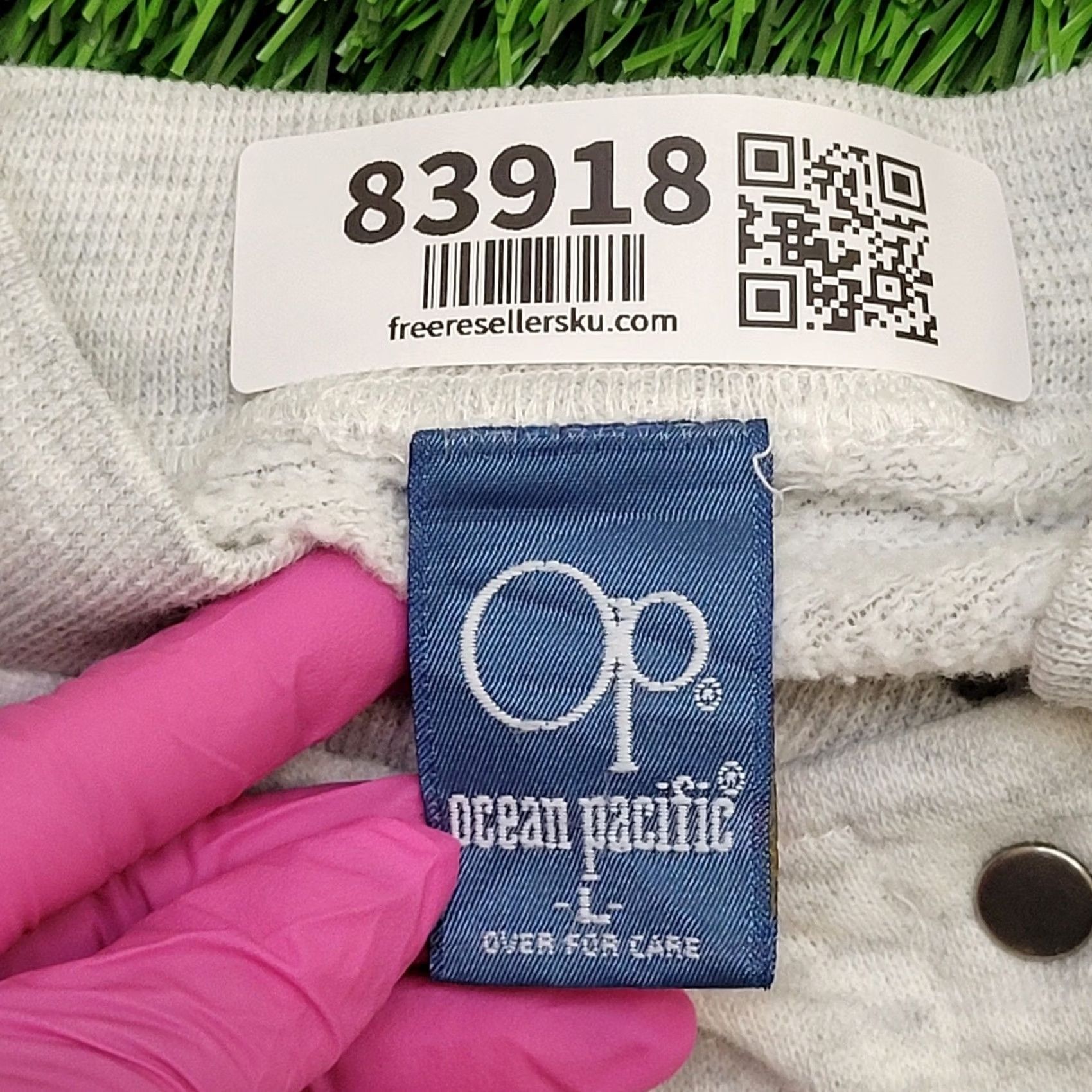 Ocean Pacific VINTAGE Ocean Pacific Snap Vest Women M/L 19x22 Gray USA Shirt Size L / US 10 / IT 46 - 6 Thumbnail