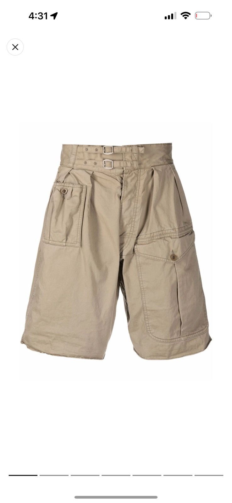 Maison Margiela High- Rise Cargo Shorts