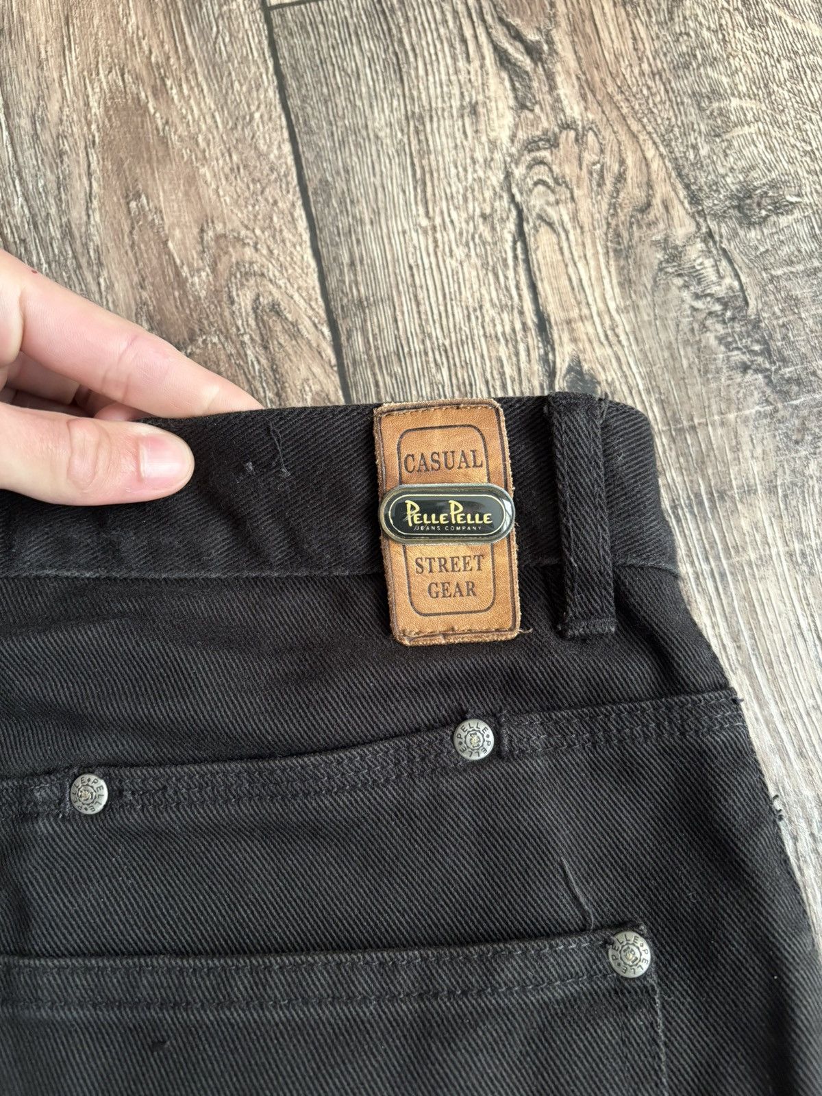 Pelle Pelle × Vintage Pelle Pelle Vintage Distressed Baggy Wide Carpenter Denim Size US 34 / EU 50 - 4 Thumbnail