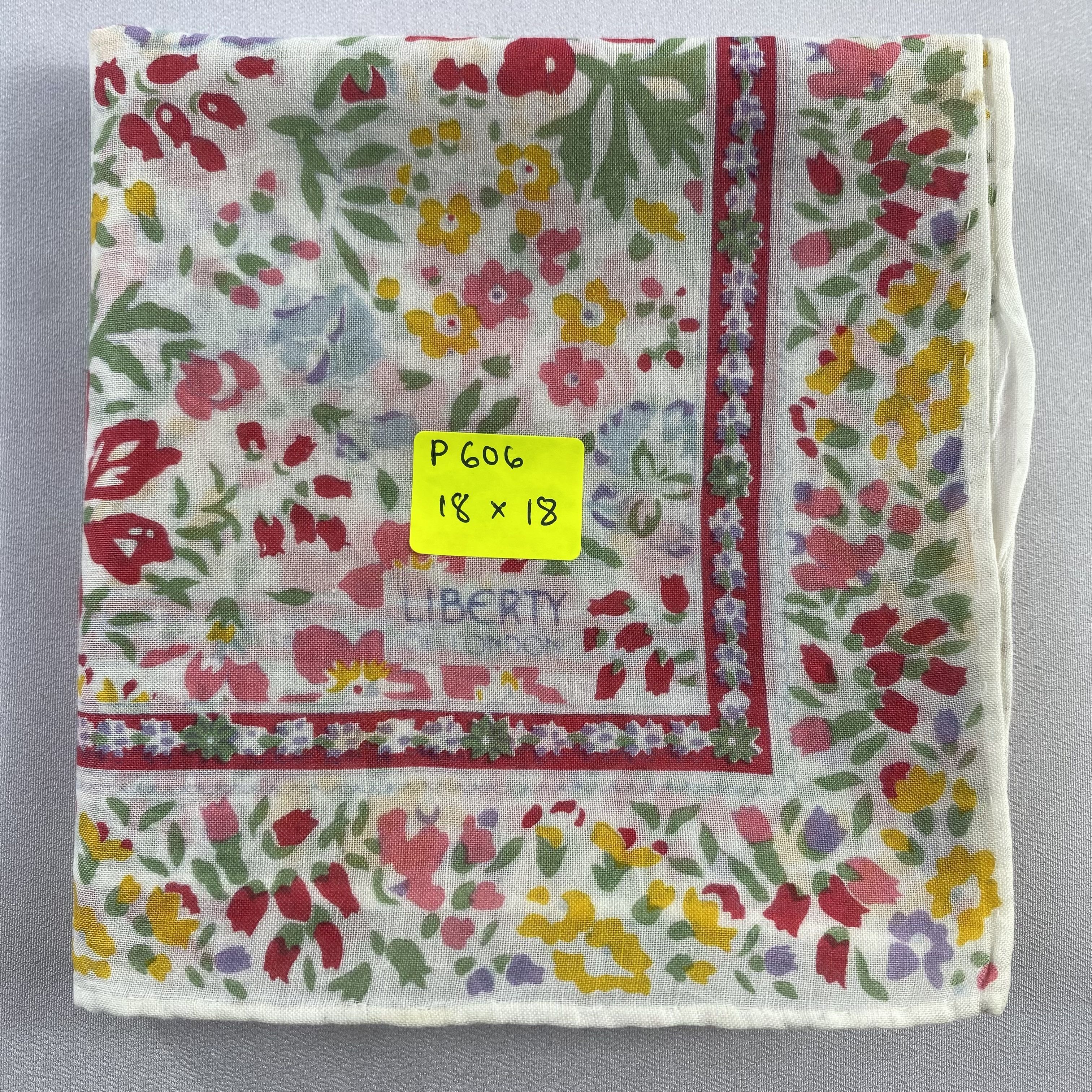 Liberty × Vintage Liberty Neckerchief / Bandana / Handkerchief-P606 Size ONE SIZE - 5 Thumbnail